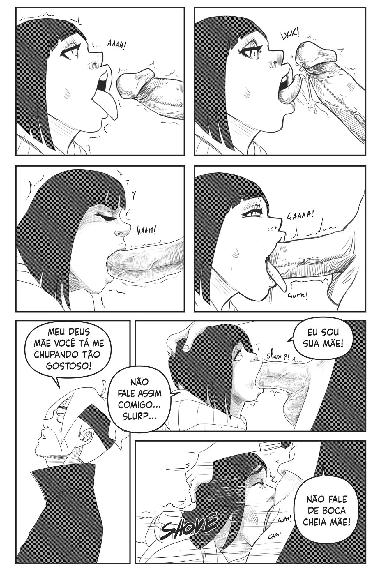 Boruto Fodendo a Buceta da Hinata em HQ Incesto Brasileiro