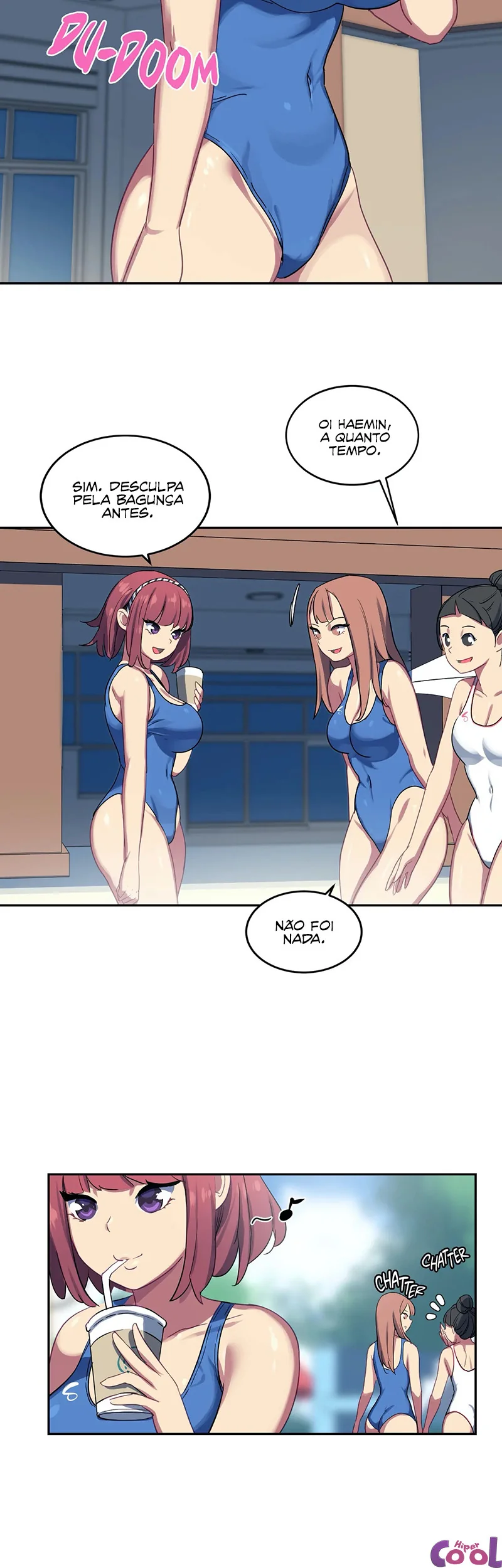 O Zelador Metendo na Buceta da Piranha da Piscina em Hentai HQ Brasileiro