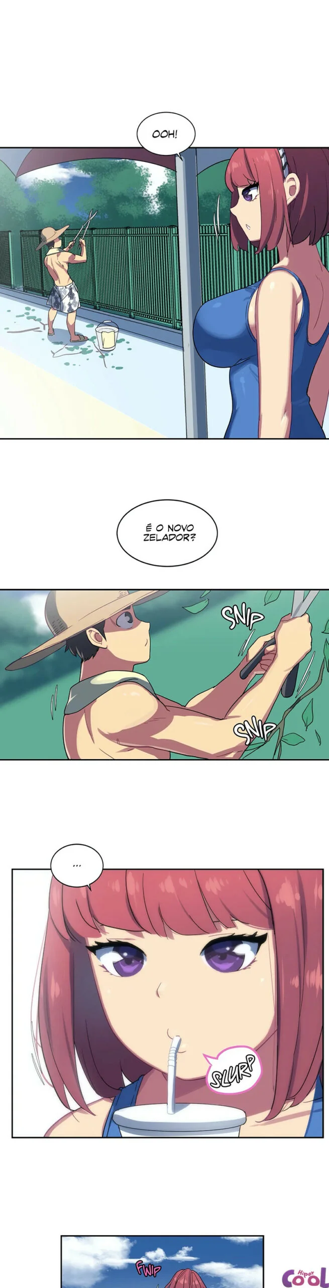O Zelador Metendo na Buceta da Piranha da Piscina em Hentai HQ Brasileiro