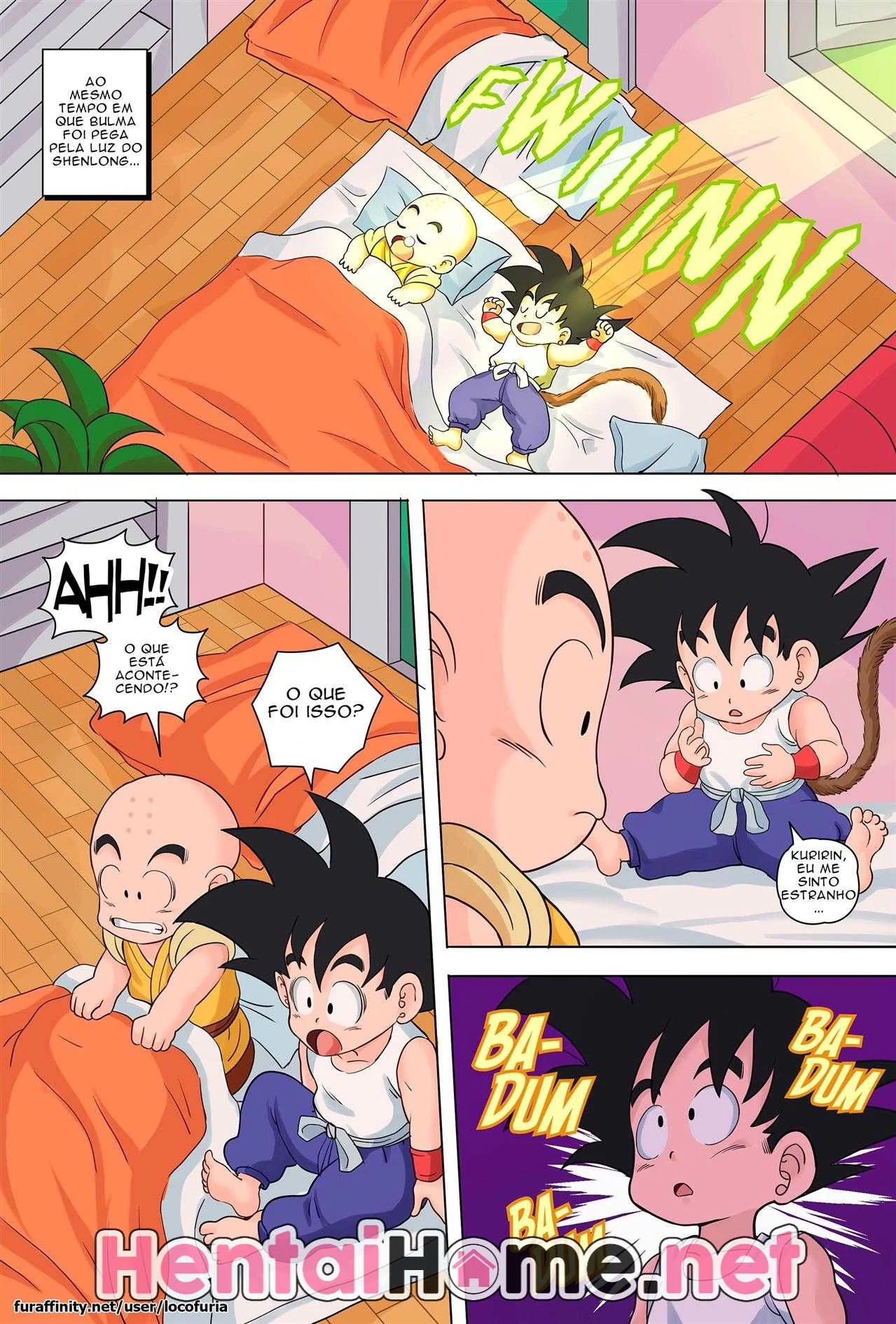 Dragon Ball: Festinha com Piranhas de Coelhinha do Mestre Kame em HQ Brasileiro