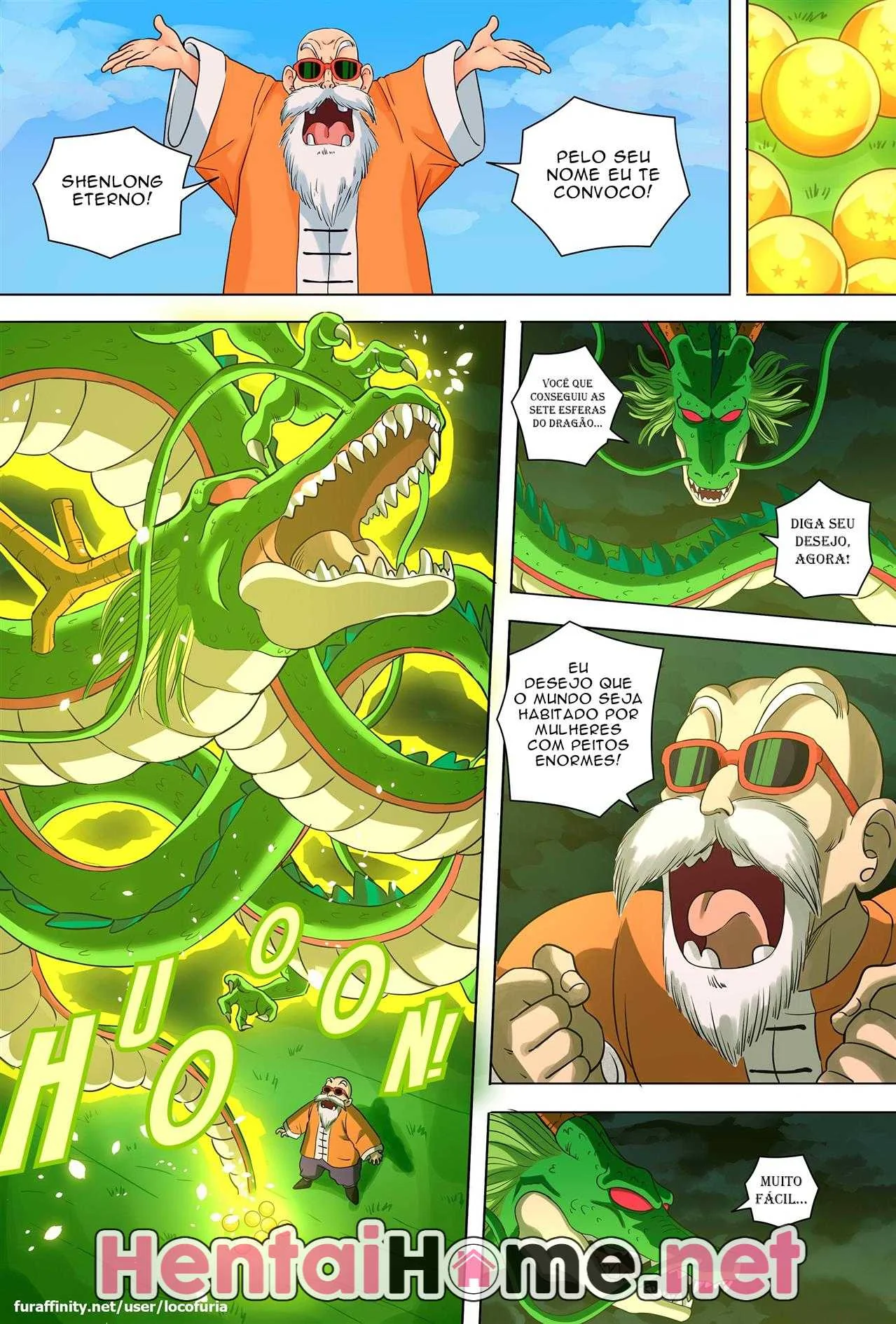 Dragon Ball: Festinha com Piranhas de Coelhinha do Mestre Kame em HQ Brasileiro