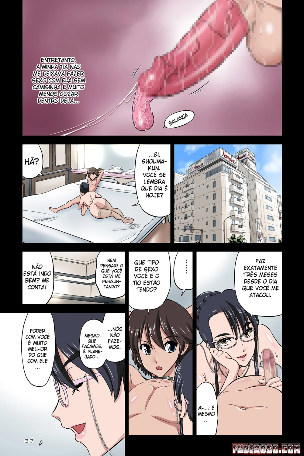 Tia Chikako Sofrendo Estupro Animal do Sobrinho – Hentai Incesto HQ Brasileiro