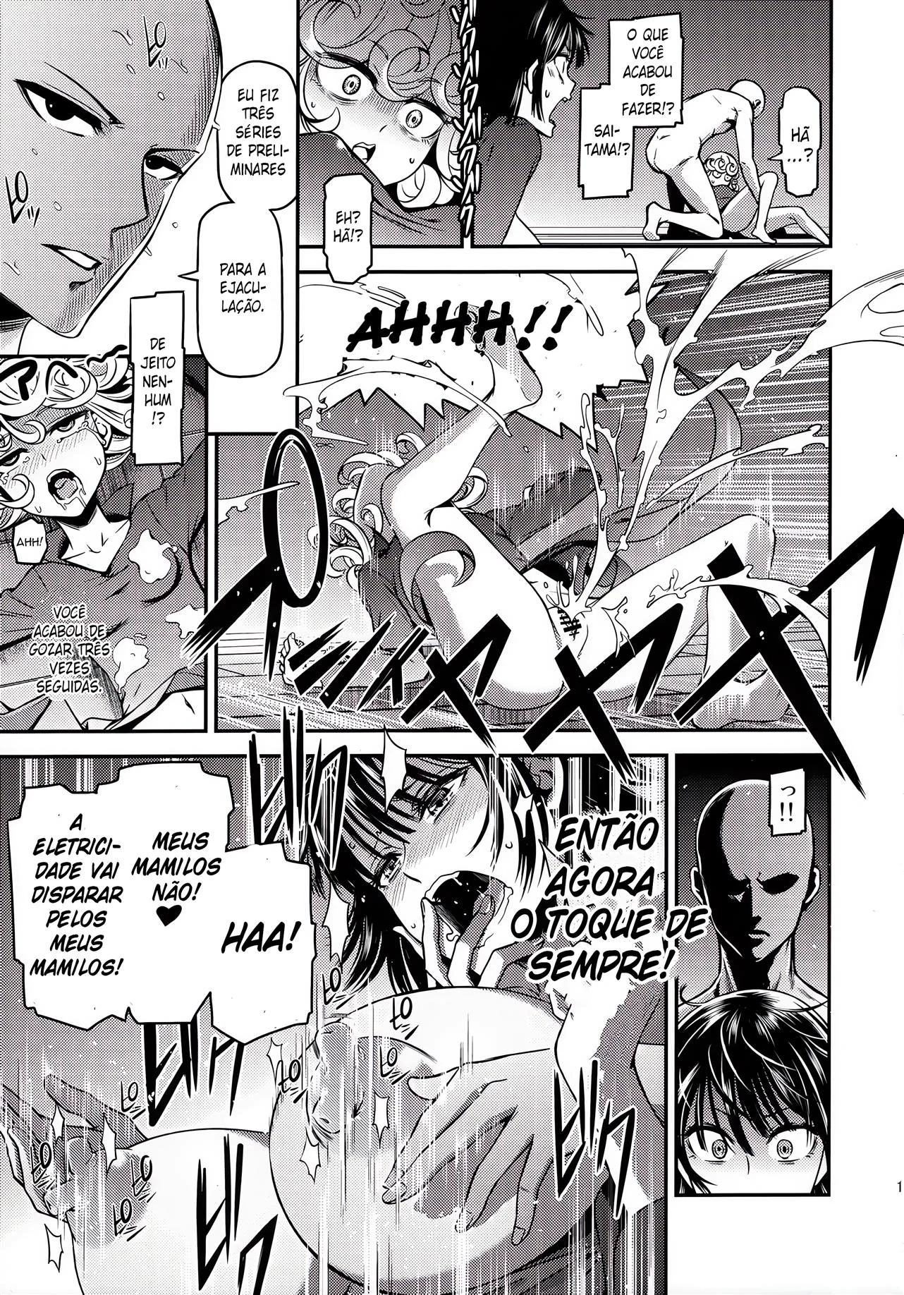 Tatsumaki e Fubuki disputam a piroca de Saitama em One-Hurricane 4 – One Punch Man Hentai HQ Brasileiro