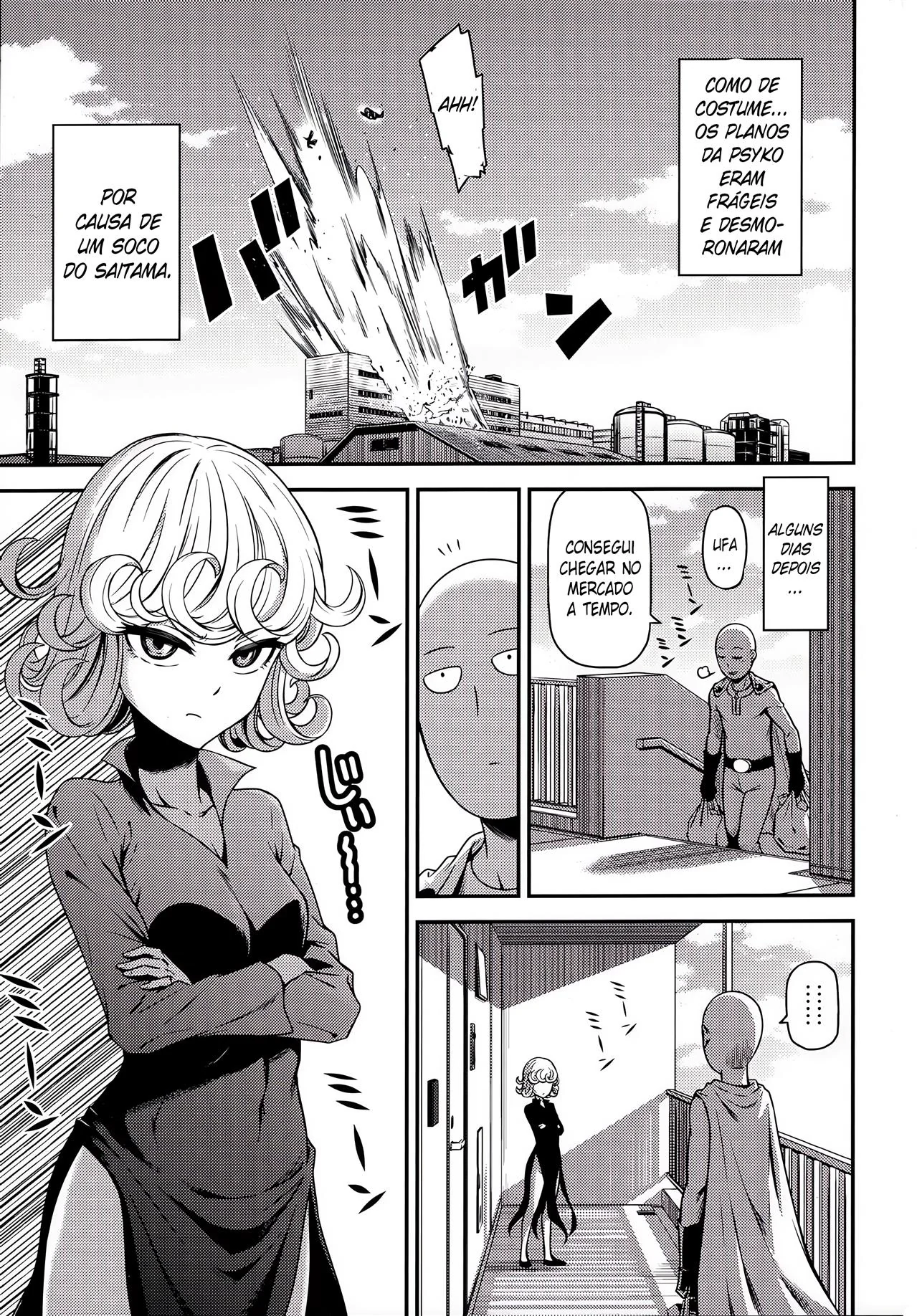 Tatsumaki e Fubuki disputam a piroca de Saitama em One-Hurricane 4 – One Punch Man Hentai HQ Brasileiro