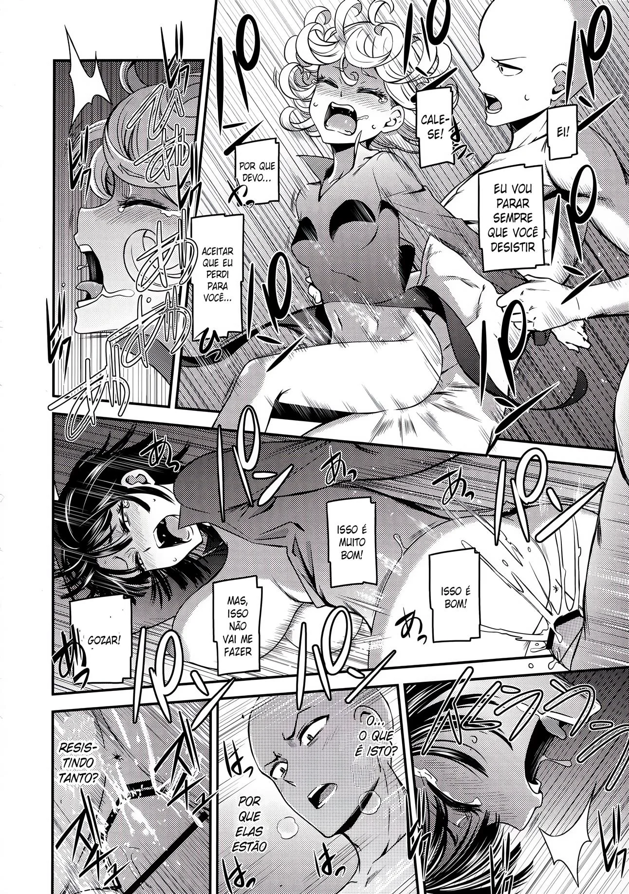 Tatsumaki e Fubuki disputam a piroca de Saitama em One-Hurricane 4 – One Punch Man Hentai HQ Brasileiro