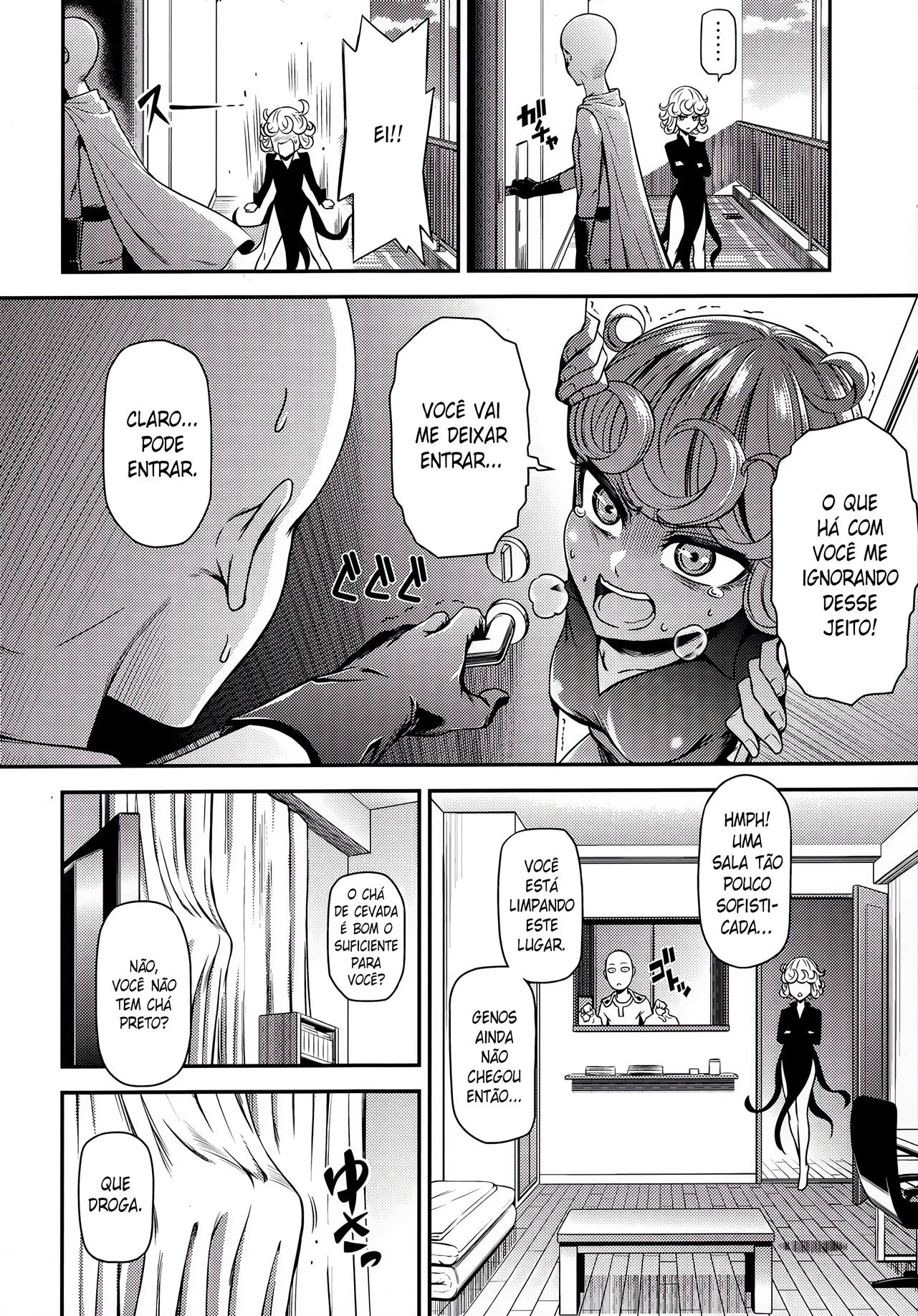Tatsumaki e Fubuki disputam a piroca de Saitama em One-Hurricane 4 – One Punch Man Hentai HQ Brasileiro