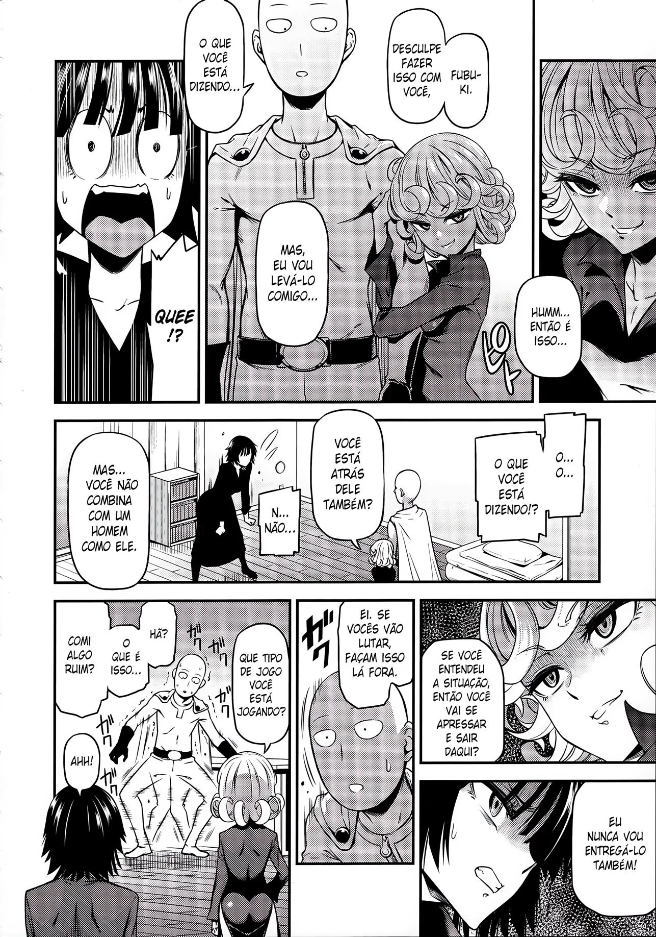 Tatsumaki e Fubuki disputam a piroca de Saitama em One-Hurricane 4 – One Punch Man Hentai HQ Brasileiro