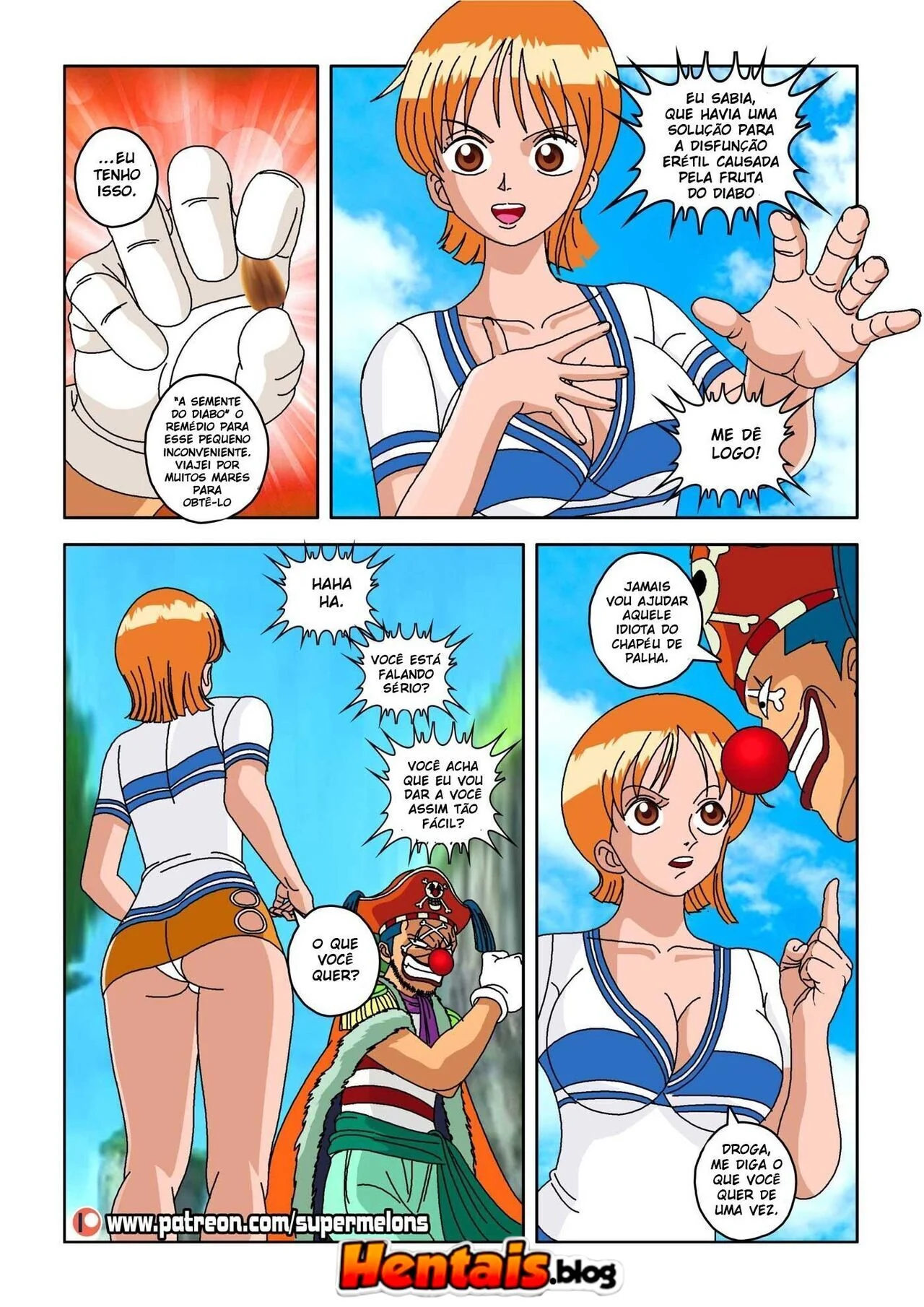 [REVISAR POST ⚠️✏️] One Piece Hentai: A Semente do Diabo