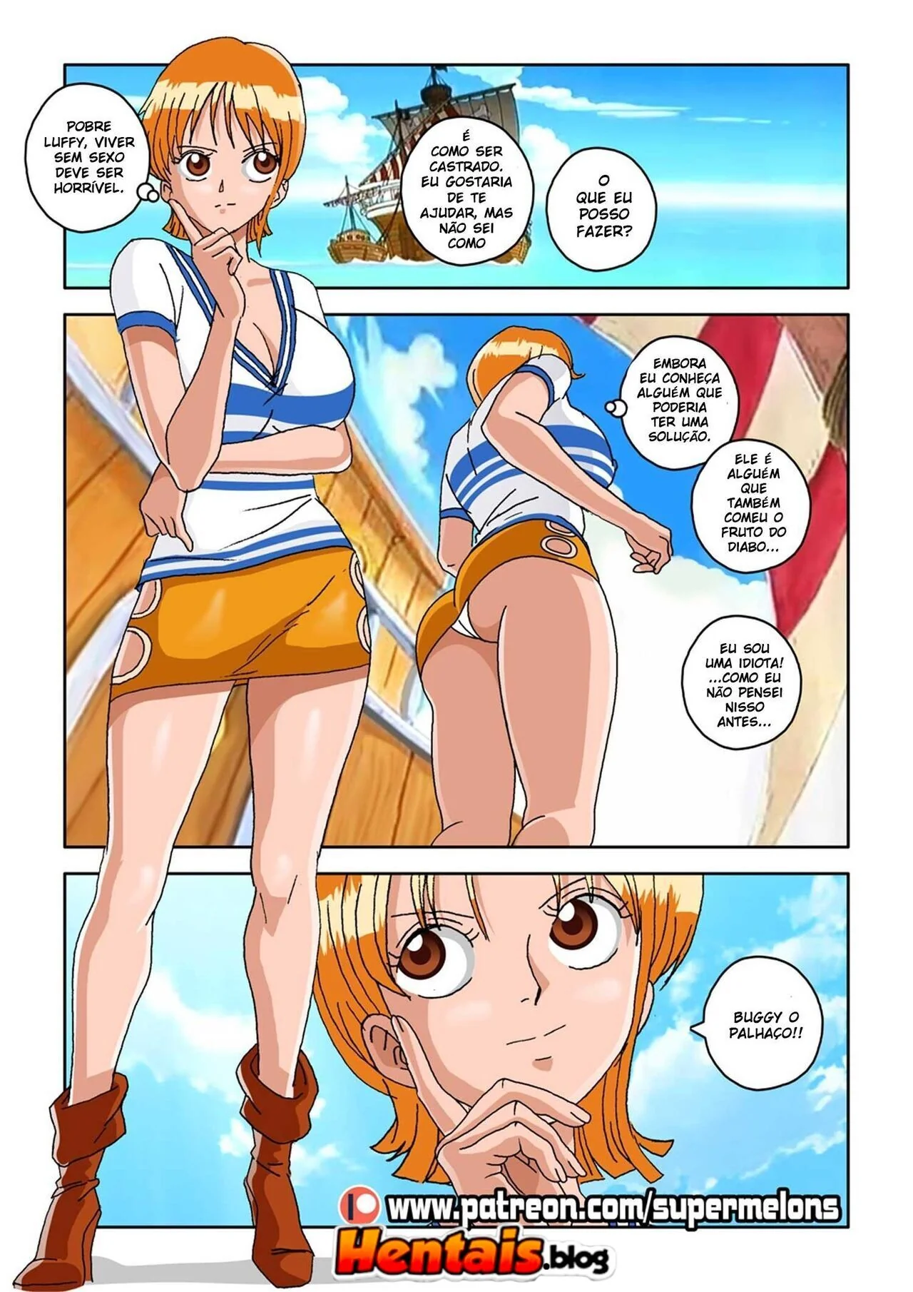[REVISAR POST ⚠️✏️] One Piece Hentai: A Semente do Diabo
