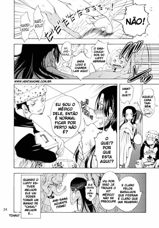 Boa Hancock sedenta por pica toma banho com Monkey D. Luffy em One Piece Hentai HQ Brasileiro