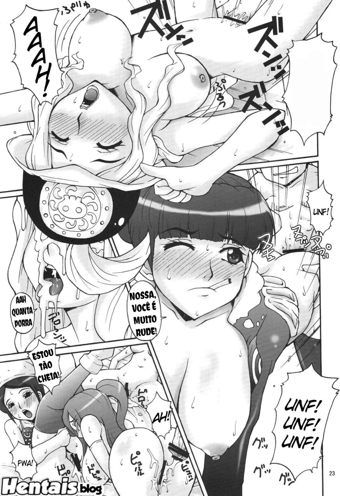 Luffy vai foder a piranha Boa Hancock em One Piece Hentai HQ Brasileiro