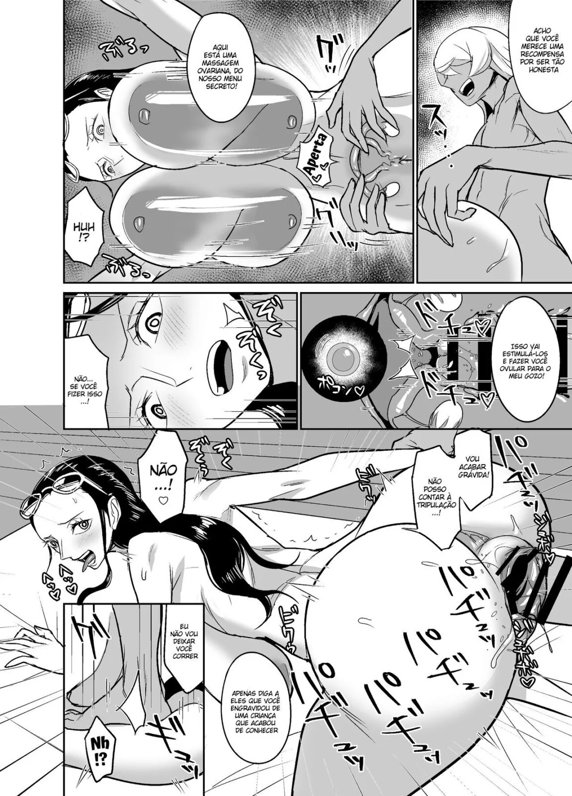 Nami e Nico Robin: Peitudas em Férias na Ilha – Massagem e Muita Putaria!” em Hentai HQ