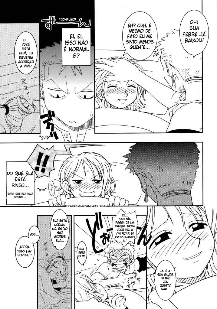 Nami a Piranha de Orange Pie: Cuidados Especiais do Zoro no Hentai HQ Brasileiro