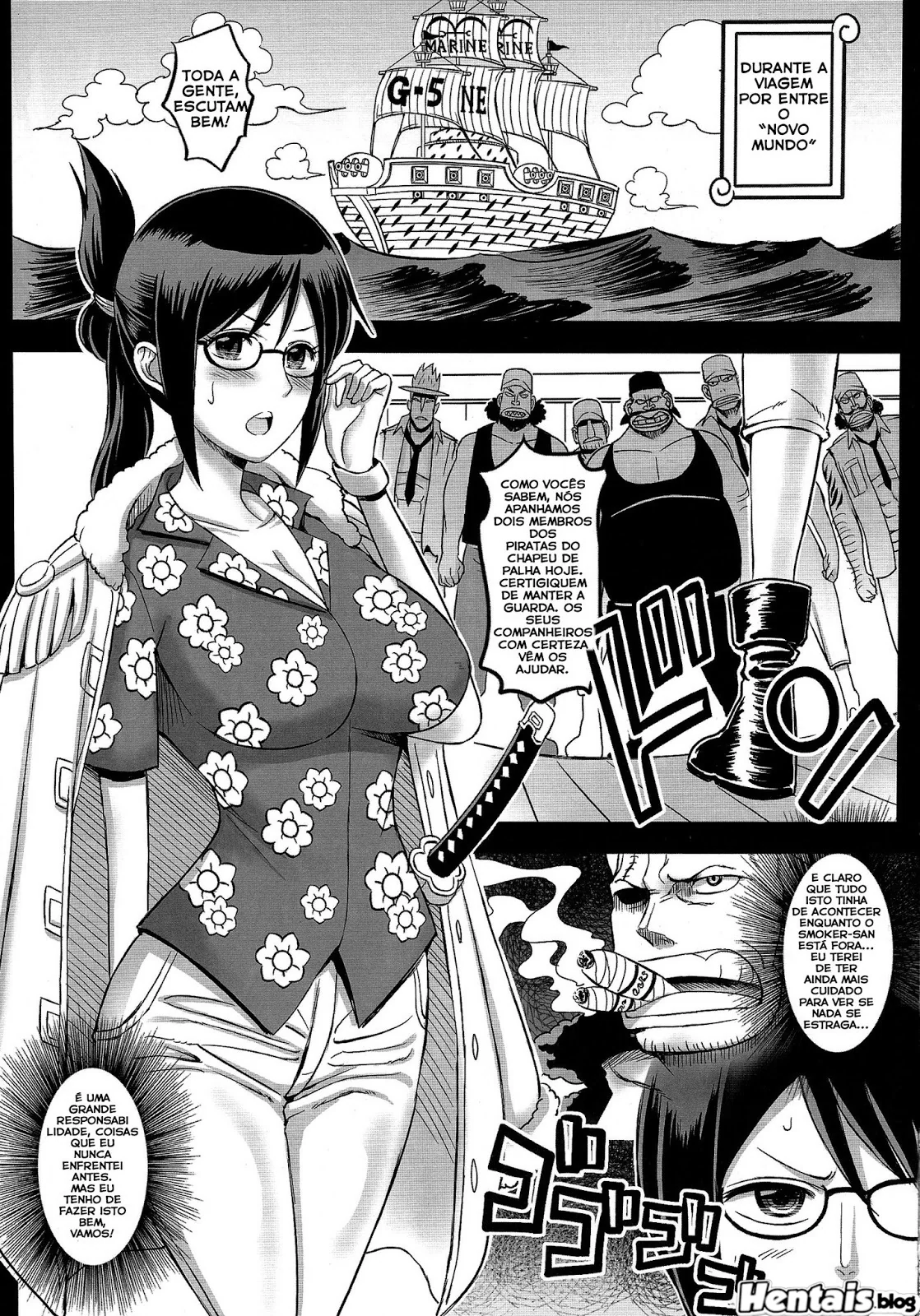 Piratas Safados – Nami, Nico Robin e Tashigi no Paraíso da Piroca em HQ Brasileiro