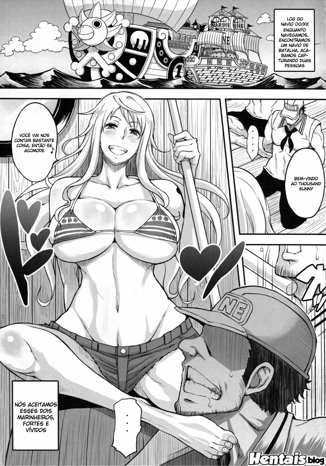 Piranha Nami se Rende à Piroca dos Marinheiros em One Piece Hentai VL.5″ em hentai HQ