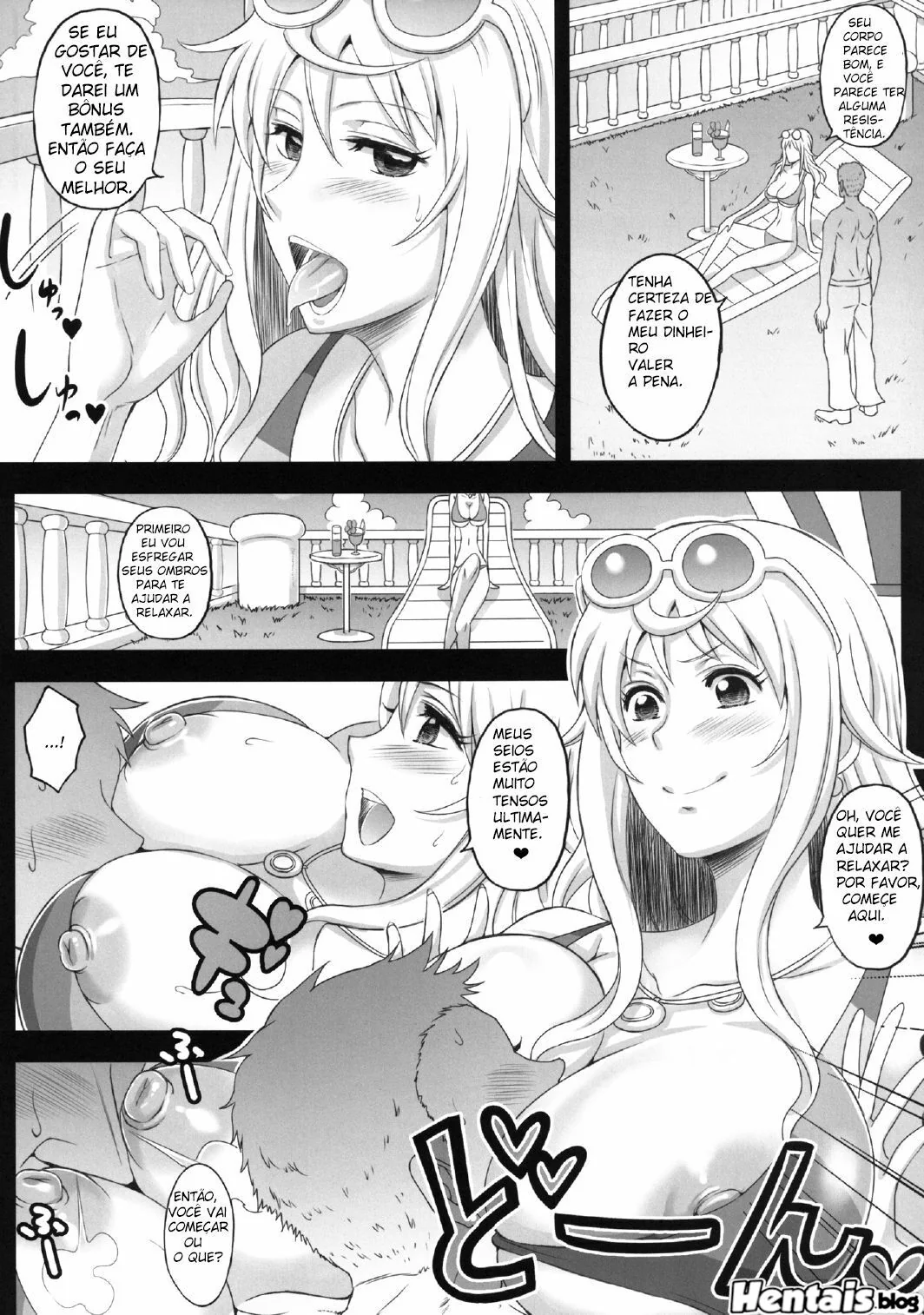 Nami, a Piranha Safada, Vigia o Navio e Acaba na Maior Putaria Em Hentai HQ