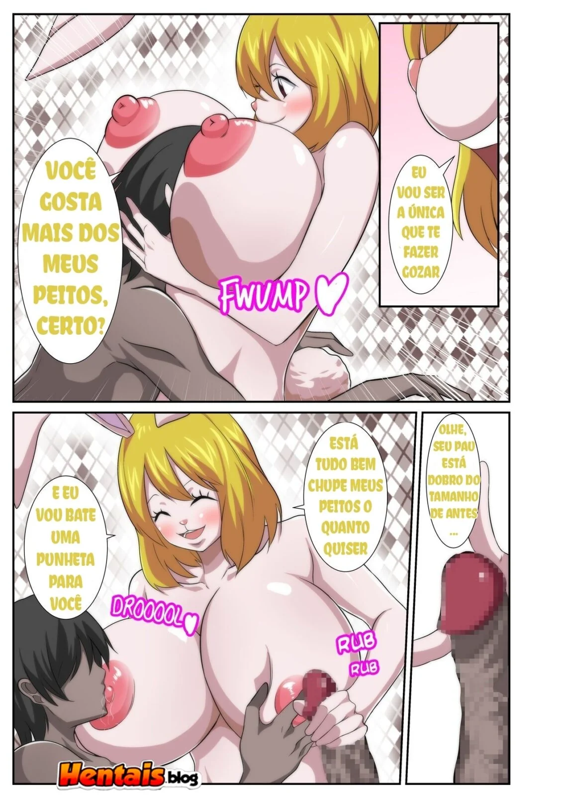 Paraíso das Piranhas de Peitos Enormes em One Piece Hentai HQ Brasileiro