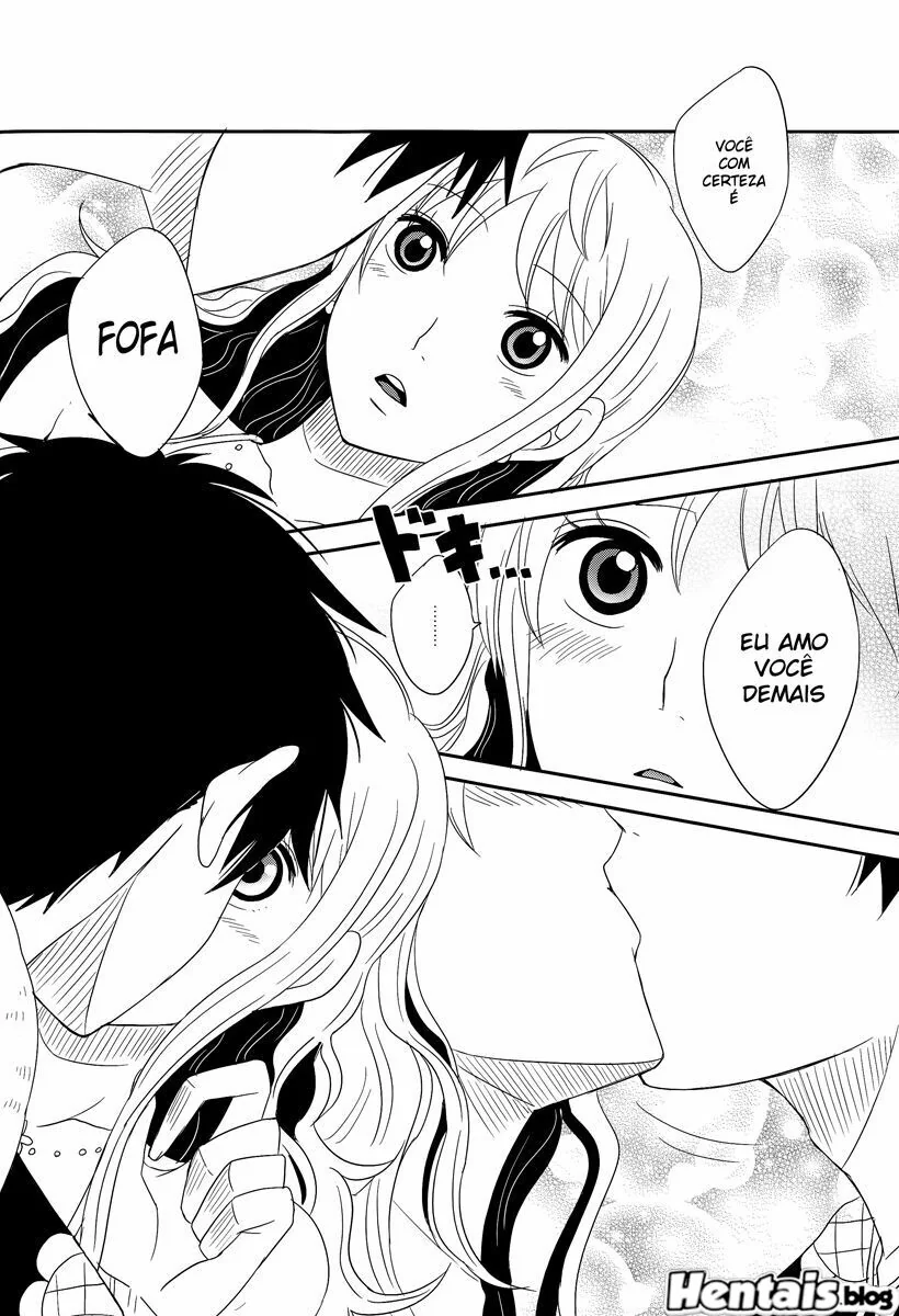 Luffy e a putaria com as gostosas das amigas em anime hentai HQ