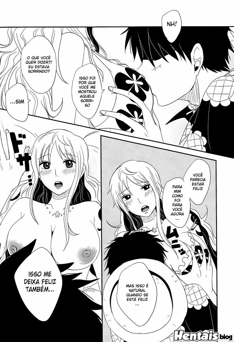Luffy e a putaria com as gostosas das amigas em anime hentai HQ