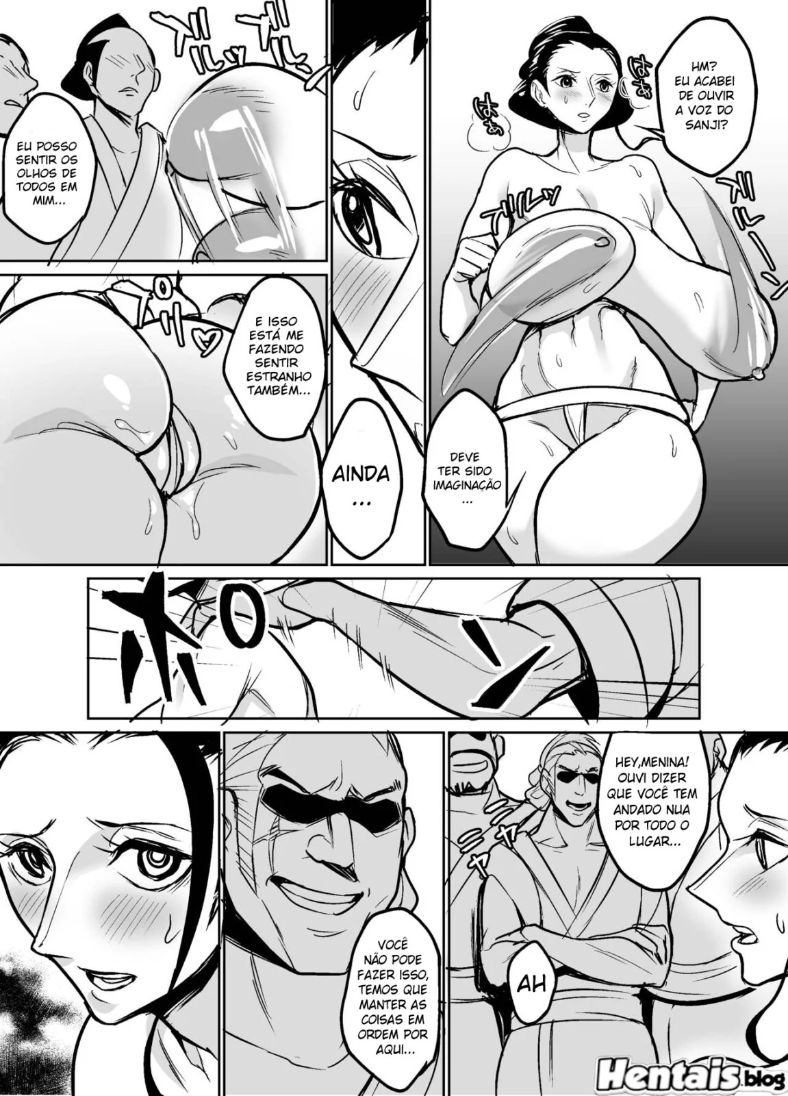Nico Robin e suas técnicas de sumo vão levar pica dura em Hentai HQ Brasileiro