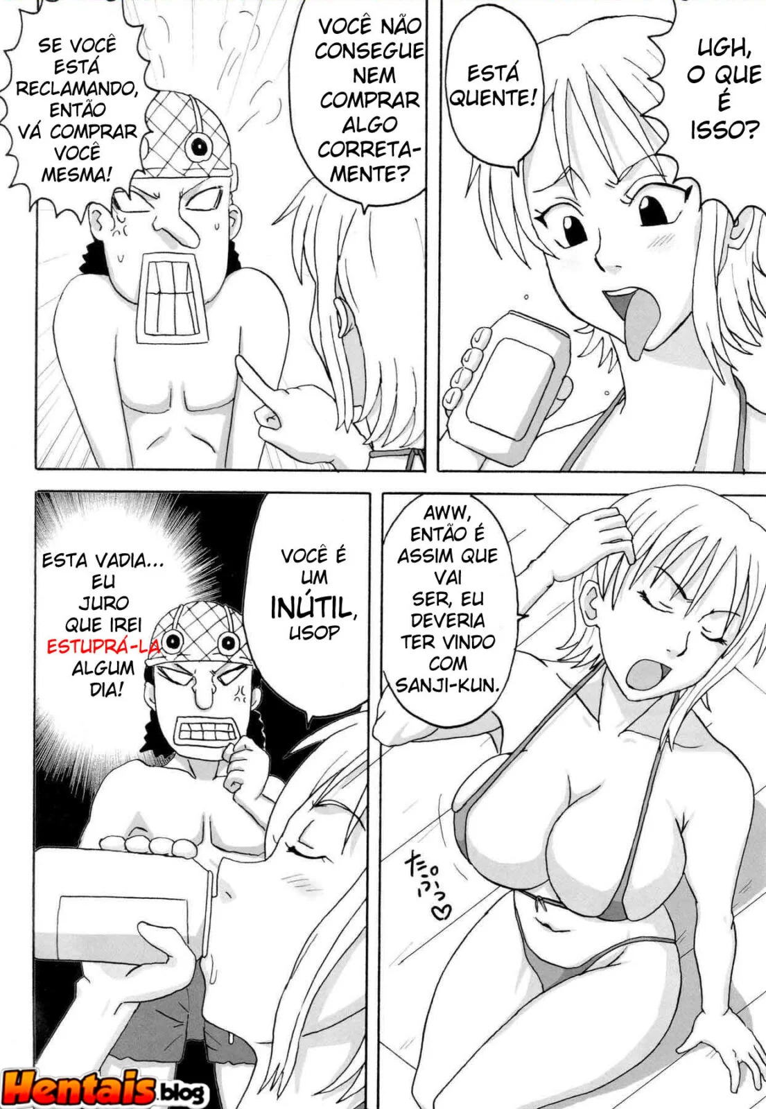 Gostosa sendo fodida pelo narigudo Usopp em Hentai HQ Brasileiro