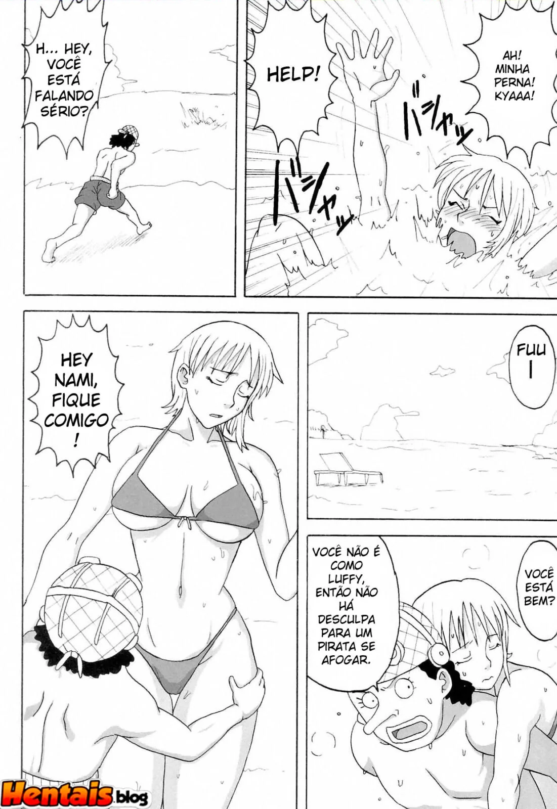 Gostosa sendo fodida pelo narigudo Usopp em Hentai HQ Brasileiro