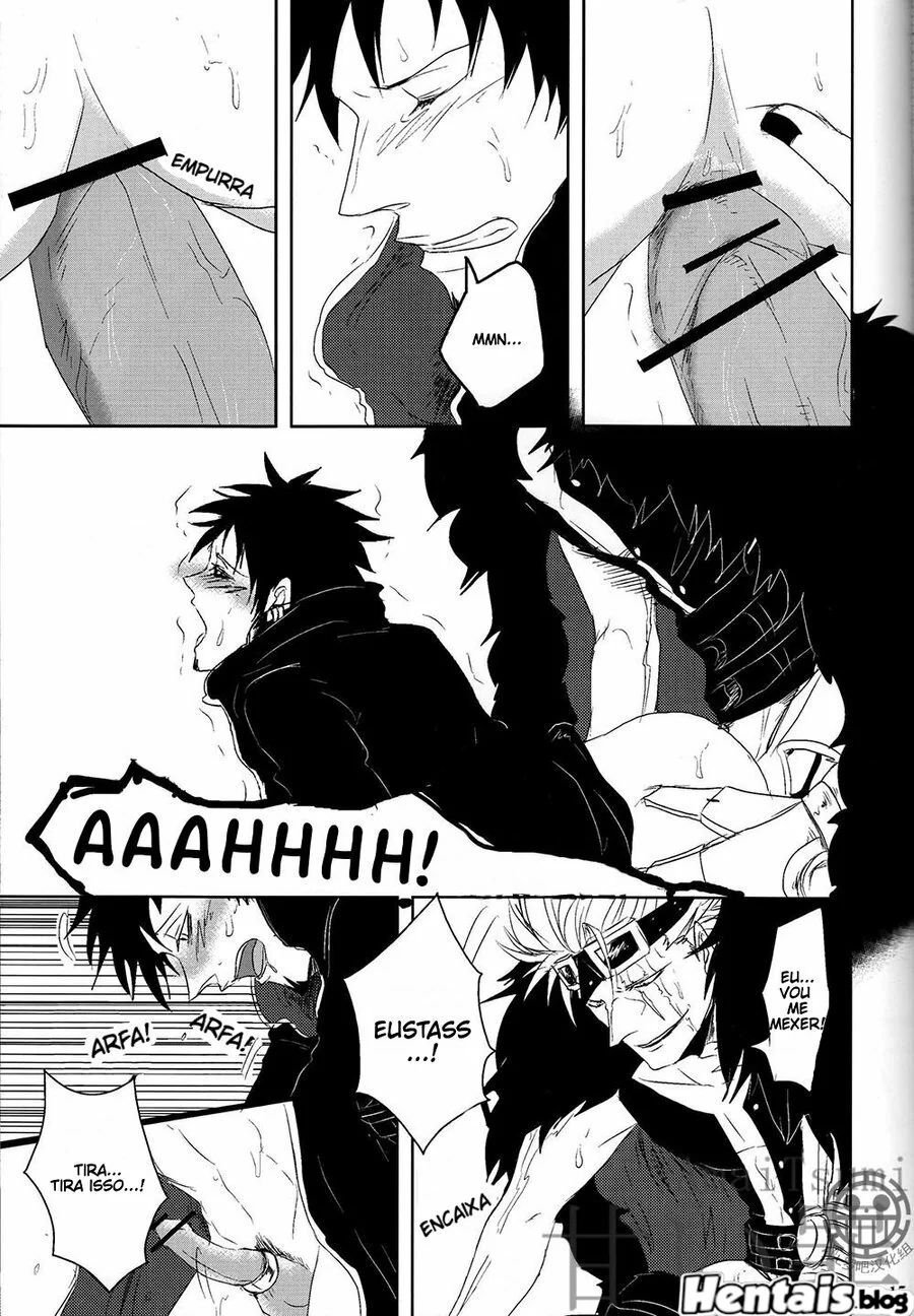 Piranhas da One Piece: Duelo de Pirocas entre Trafalgar Law e Eustass Kid em Hentai Gay HQ Brasileiro