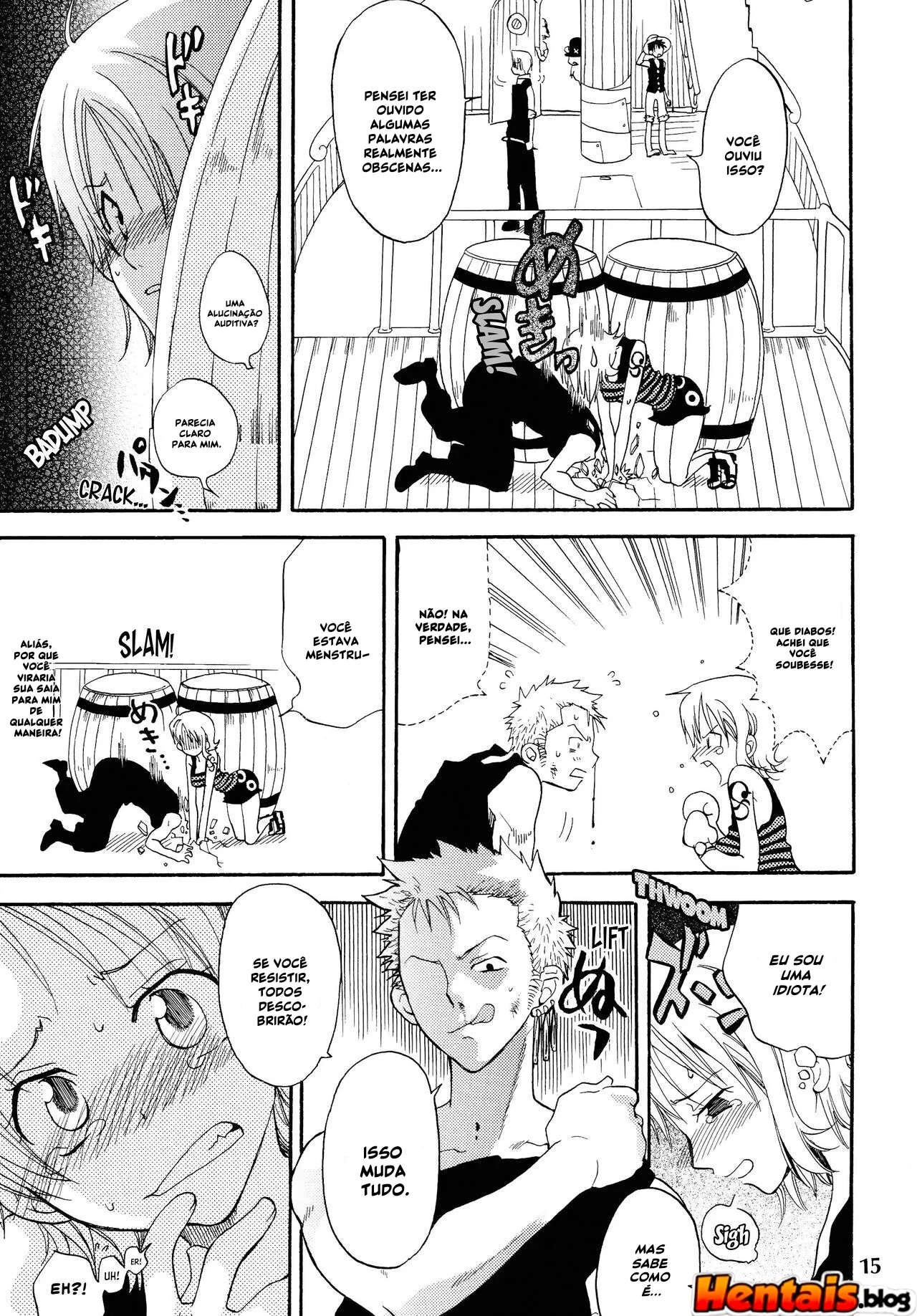 Piranha Nami no Soco de Felicidade 6 – Exploração de buceta em hentai HQ
