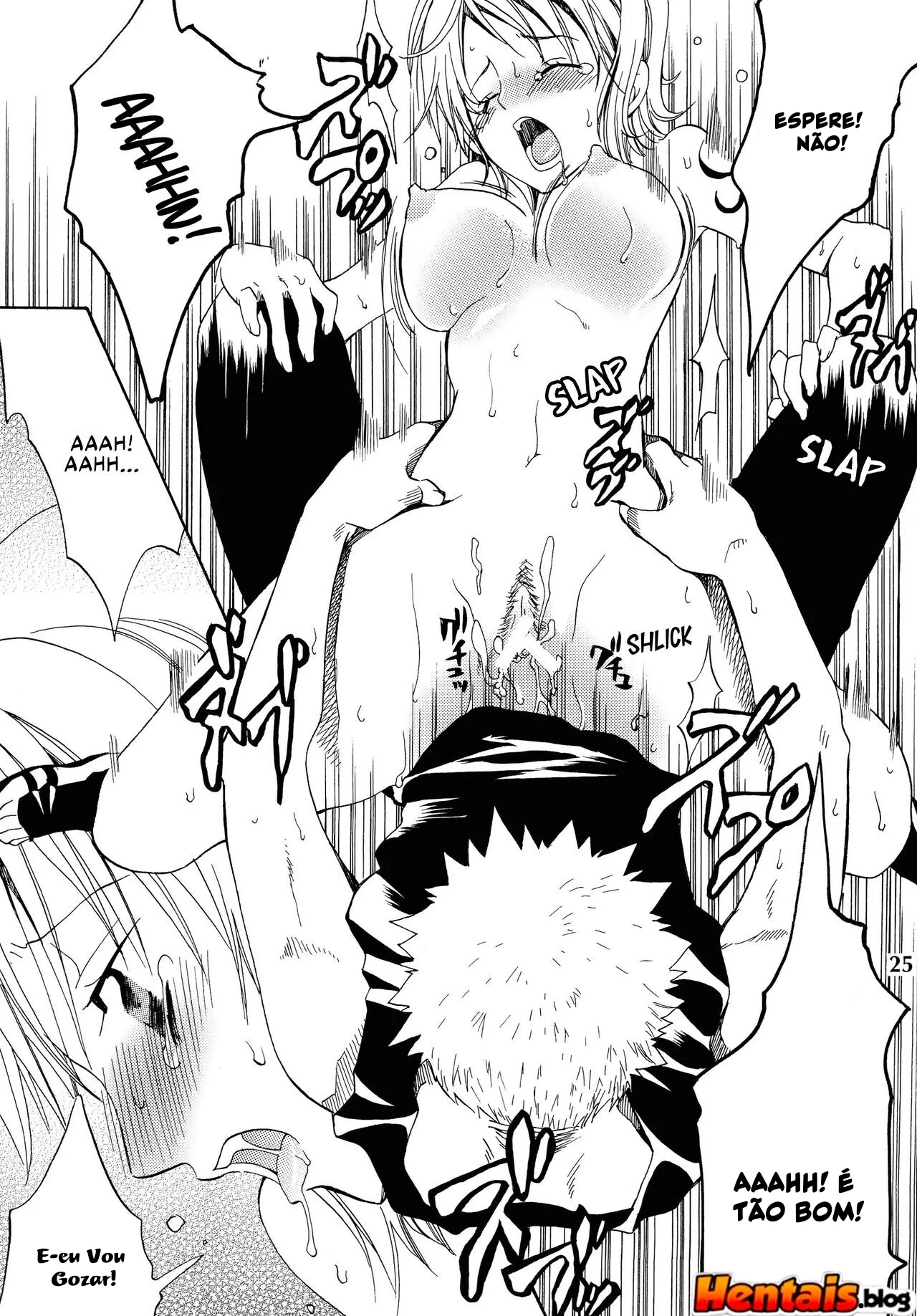 Piranha Nami no Soco de Felicidade 6 – Exploração de buceta em hentai HQ