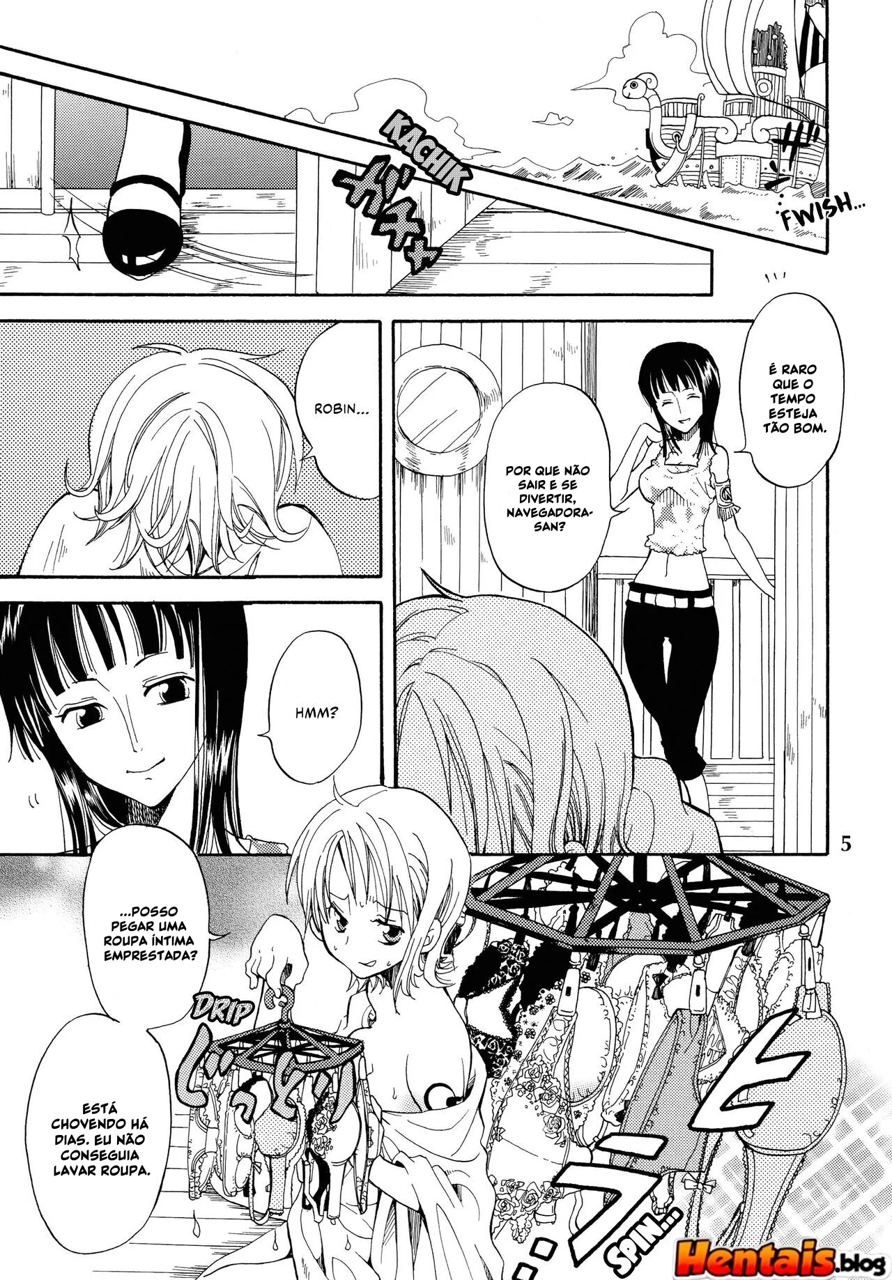 Piranha Nami no Soco de Felicidade 6 – Exploração de buceta em hentai HQ