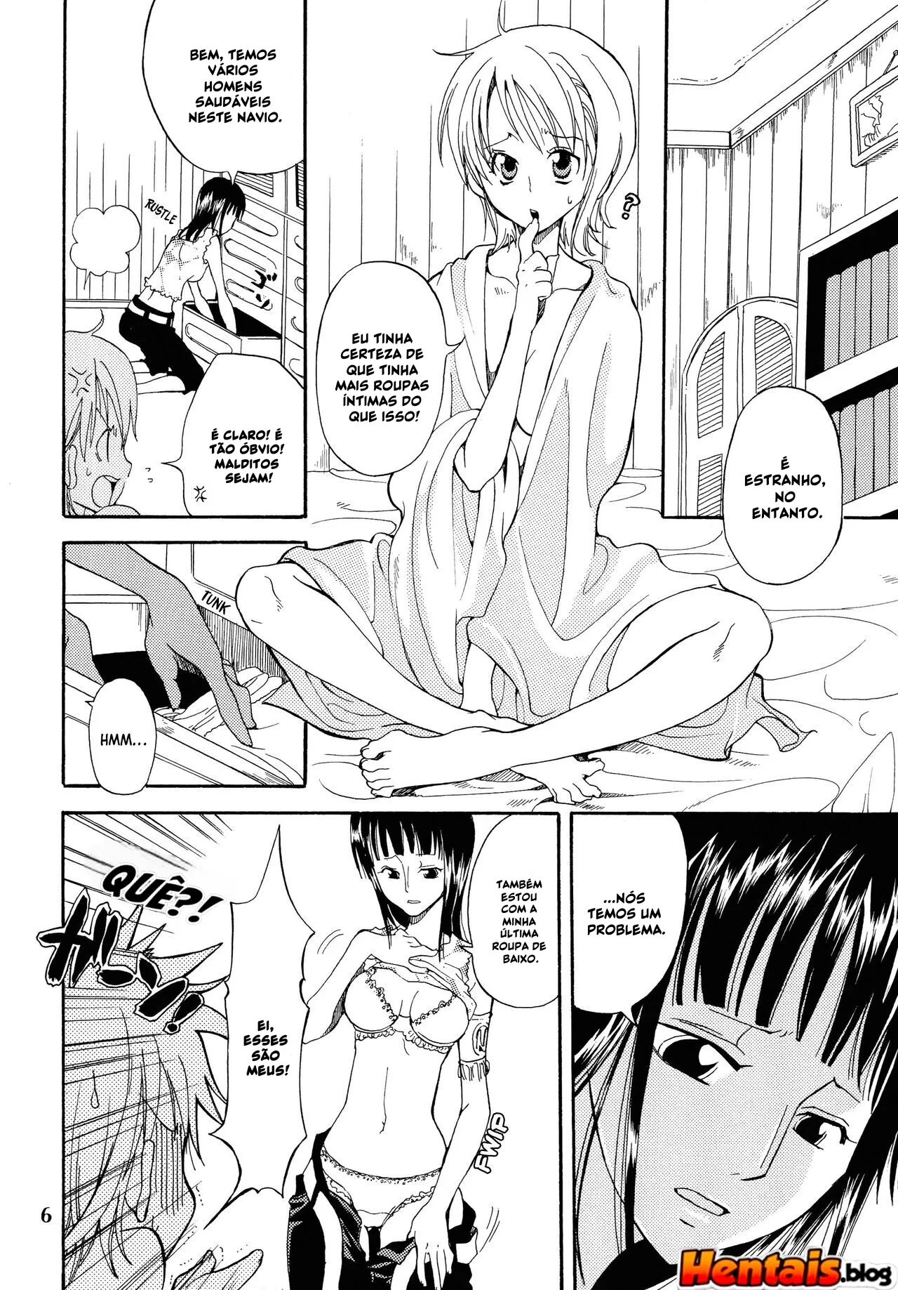 Piranha Nami no Soco de Felicidade 6 – Exploração de buceta em hentai HQ