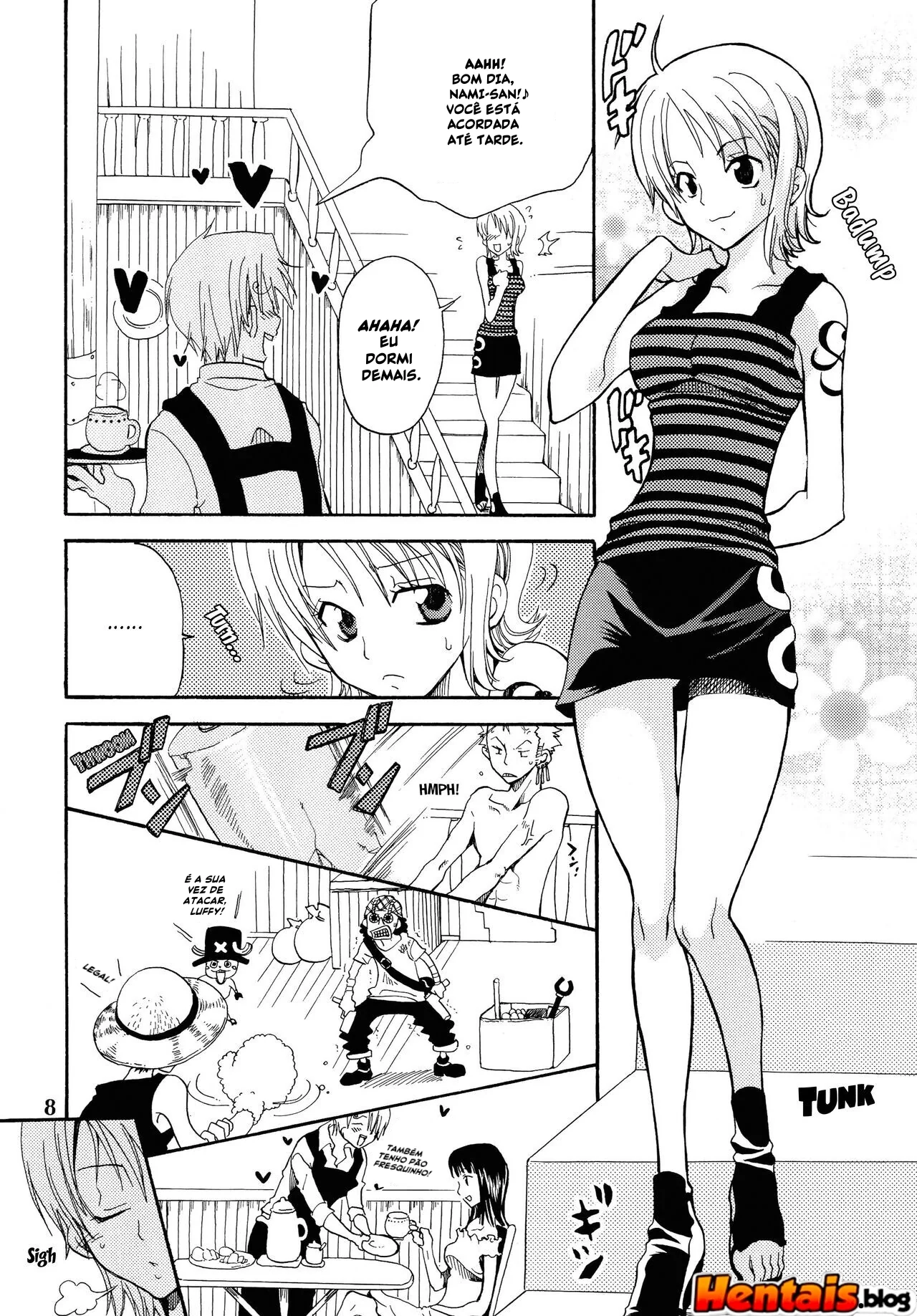 Piranha Nami no Soco de Felicidade 6 – Exploração de buceta em hentai HQ