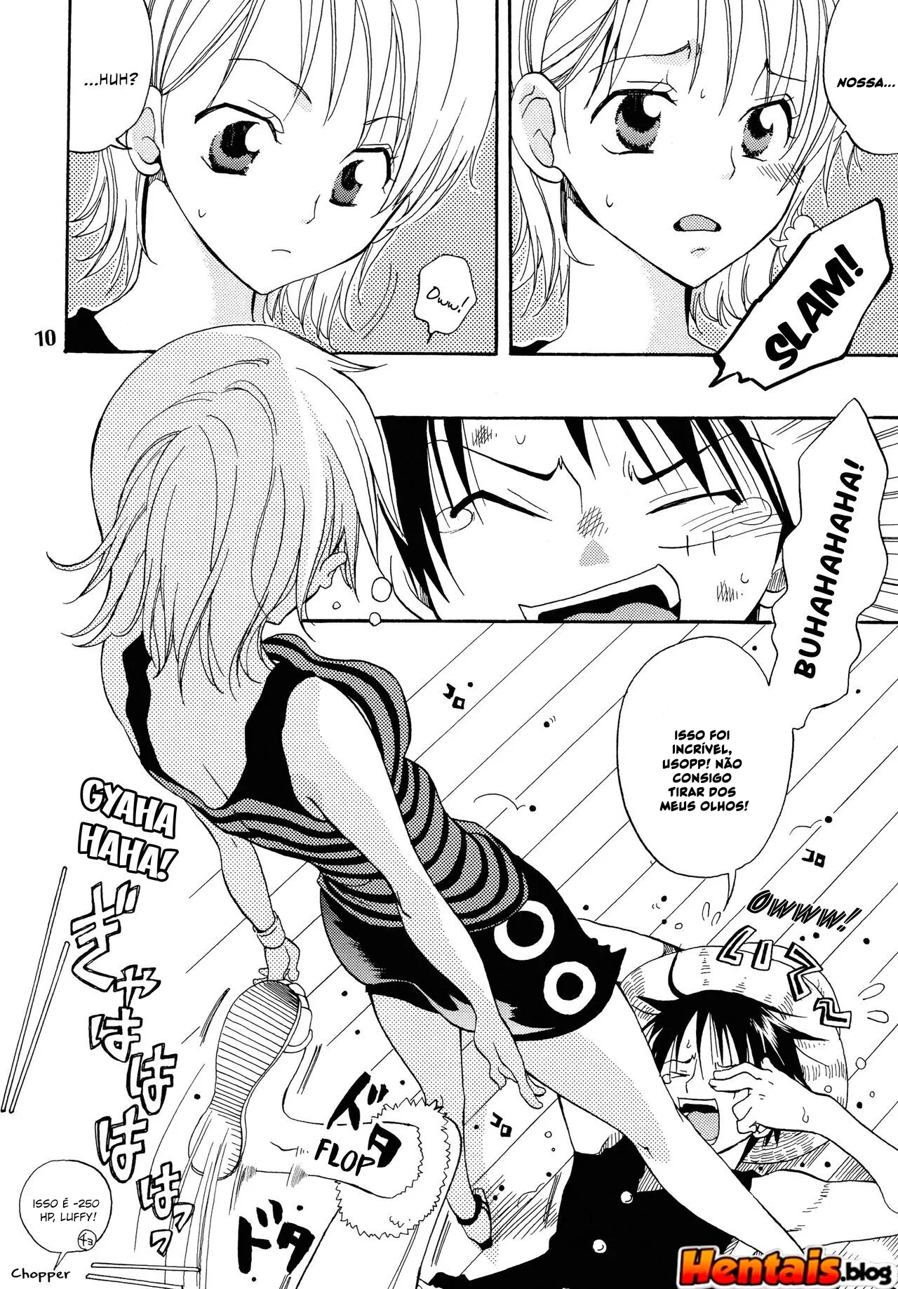 Piranha Nami no Soco de Felicidade 6 – Exploração de buceta em hentai HQ