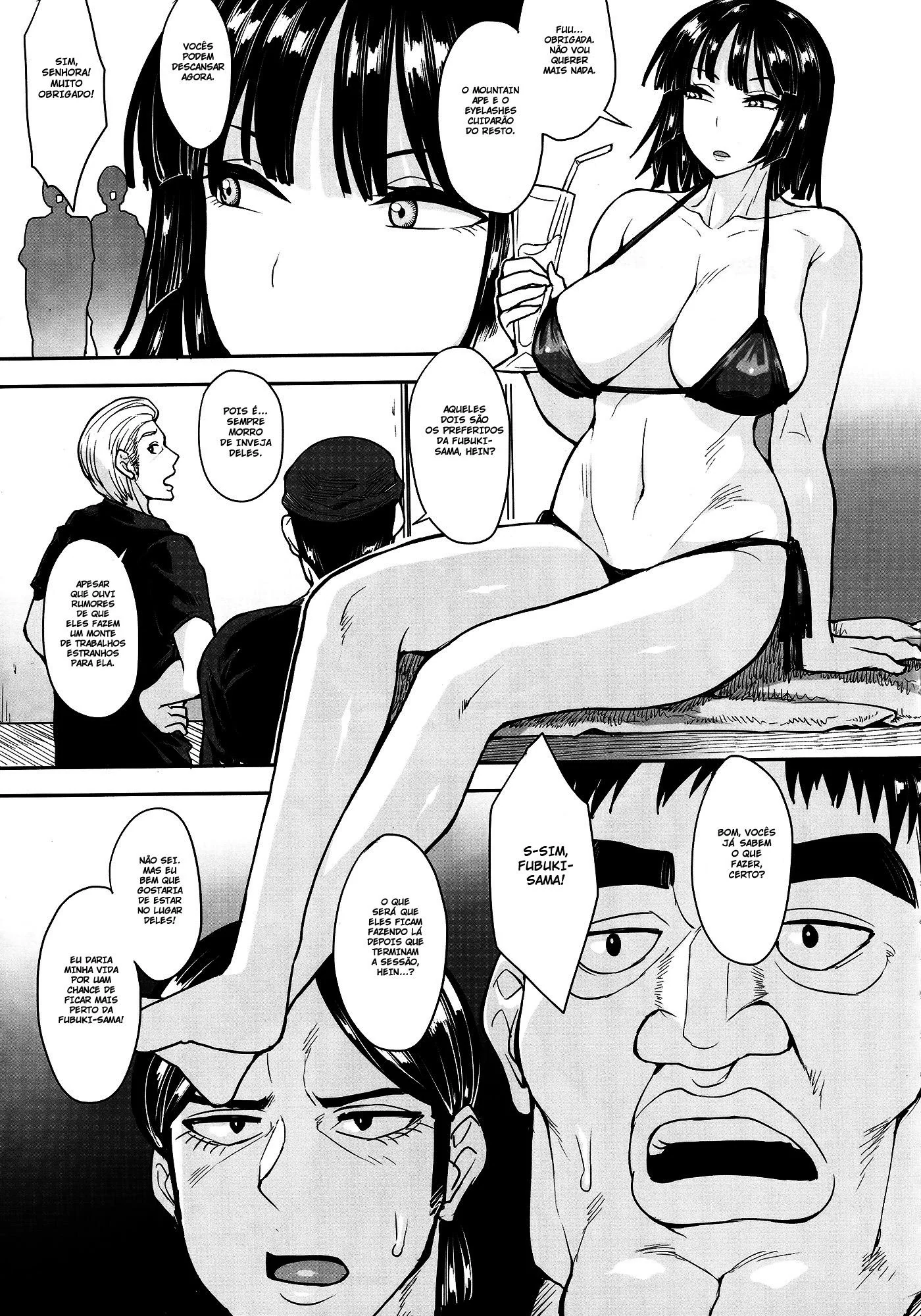 Fubuki, a Líder Piranha, Fudendo Gostoso com suas Subordinadas em Hentai HQ Brasileiro