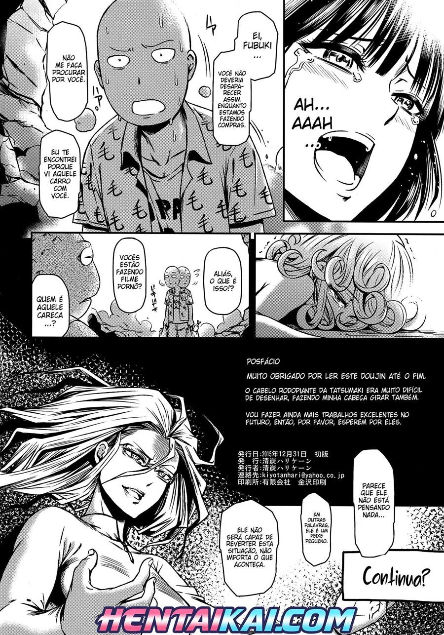 Fubuki e Tatsumaki Sequestradas por Vilões Tarados – Hentai HQ Brasileiro