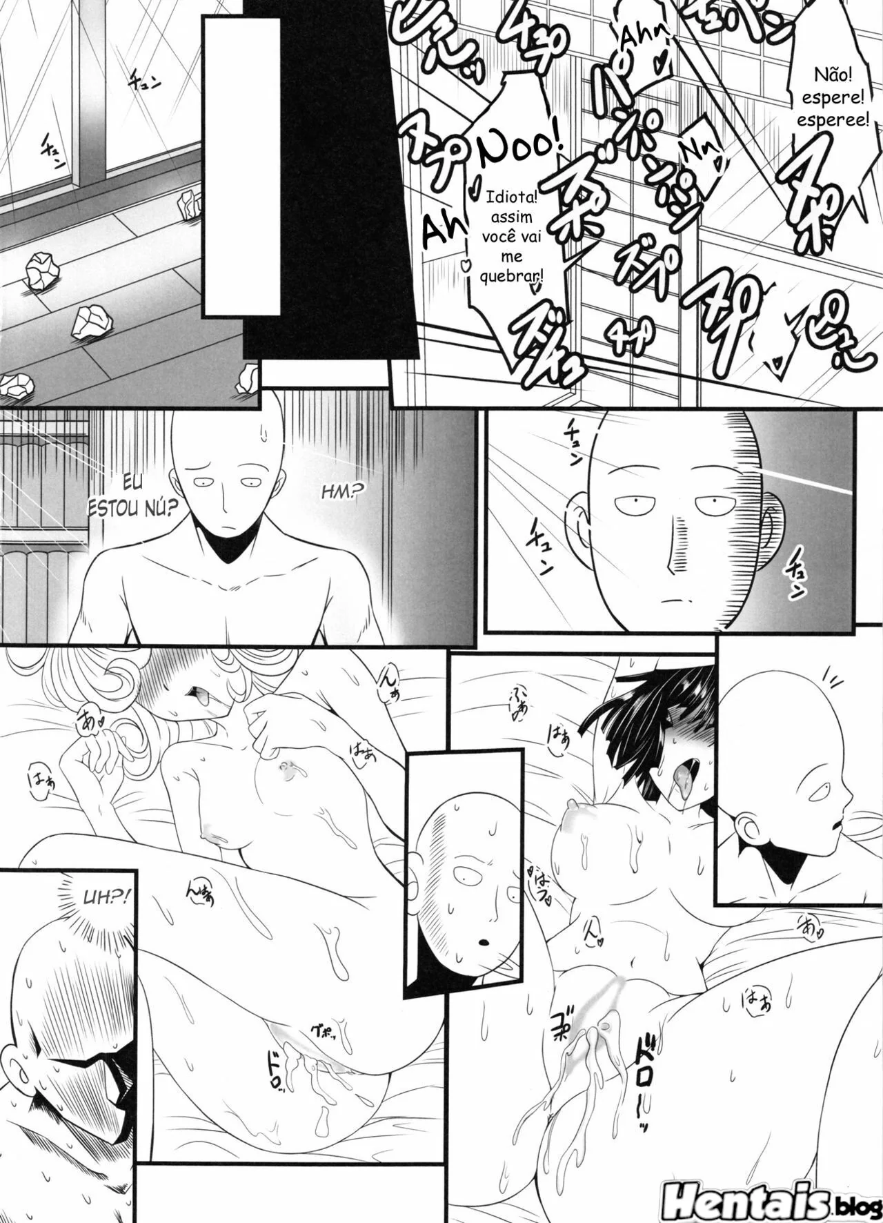 Saitama e as Irmãs Piranhas: Uma Foda de Herói em One Punch Man” em Anime Hentai