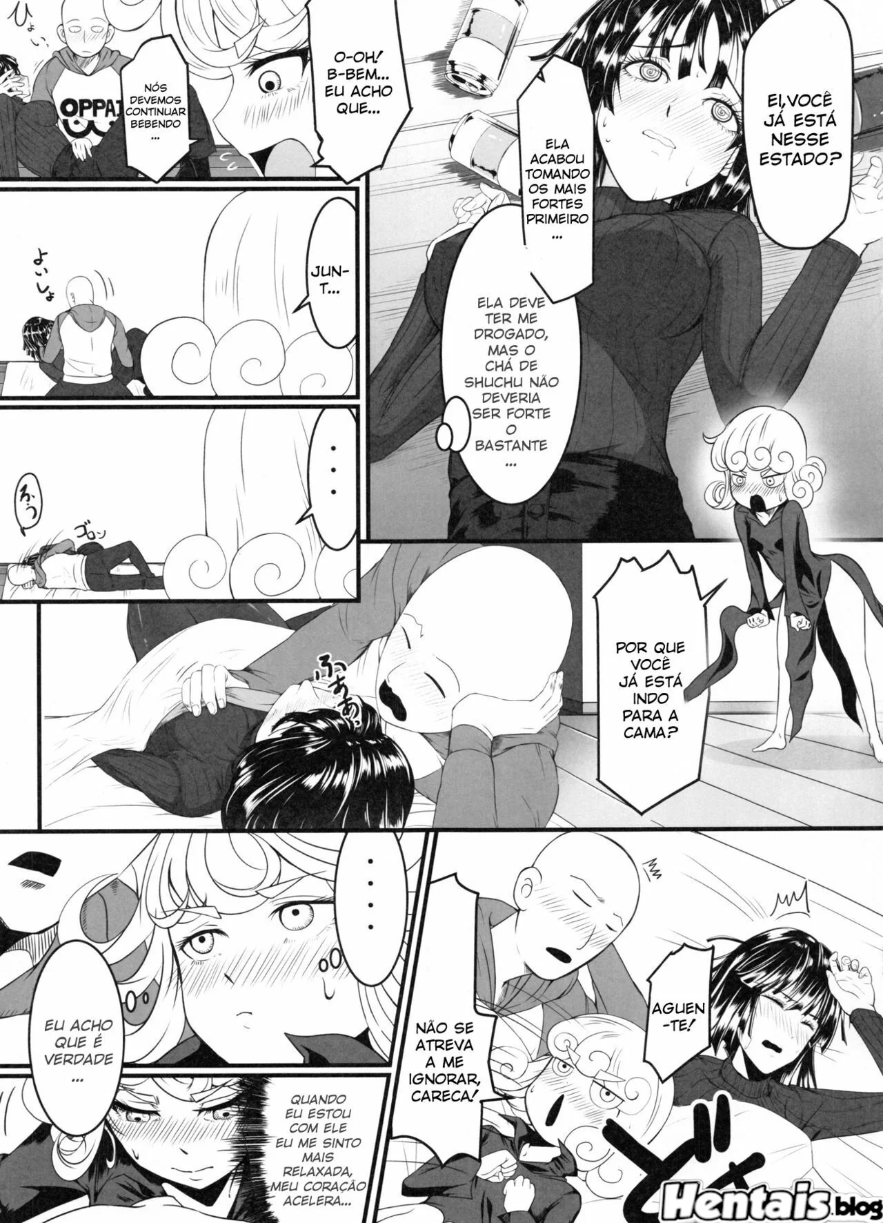 Saitama e as Irmãs Piranhas: Uma Foda de Herói em One Punch Man” em Anime Hentai