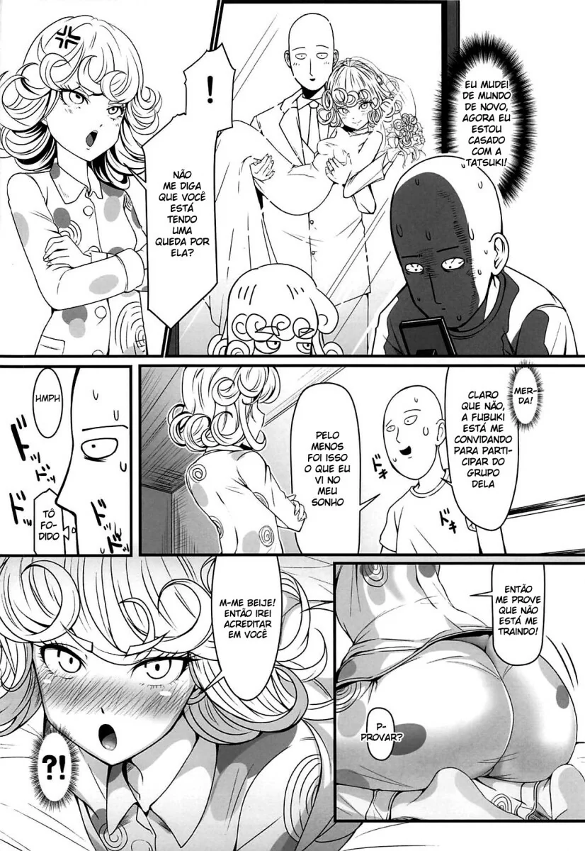 One Punch Man: Saitama Metendo Fundo em Fubuki e Tatsumaki em Hentai HQ Brasileiro
