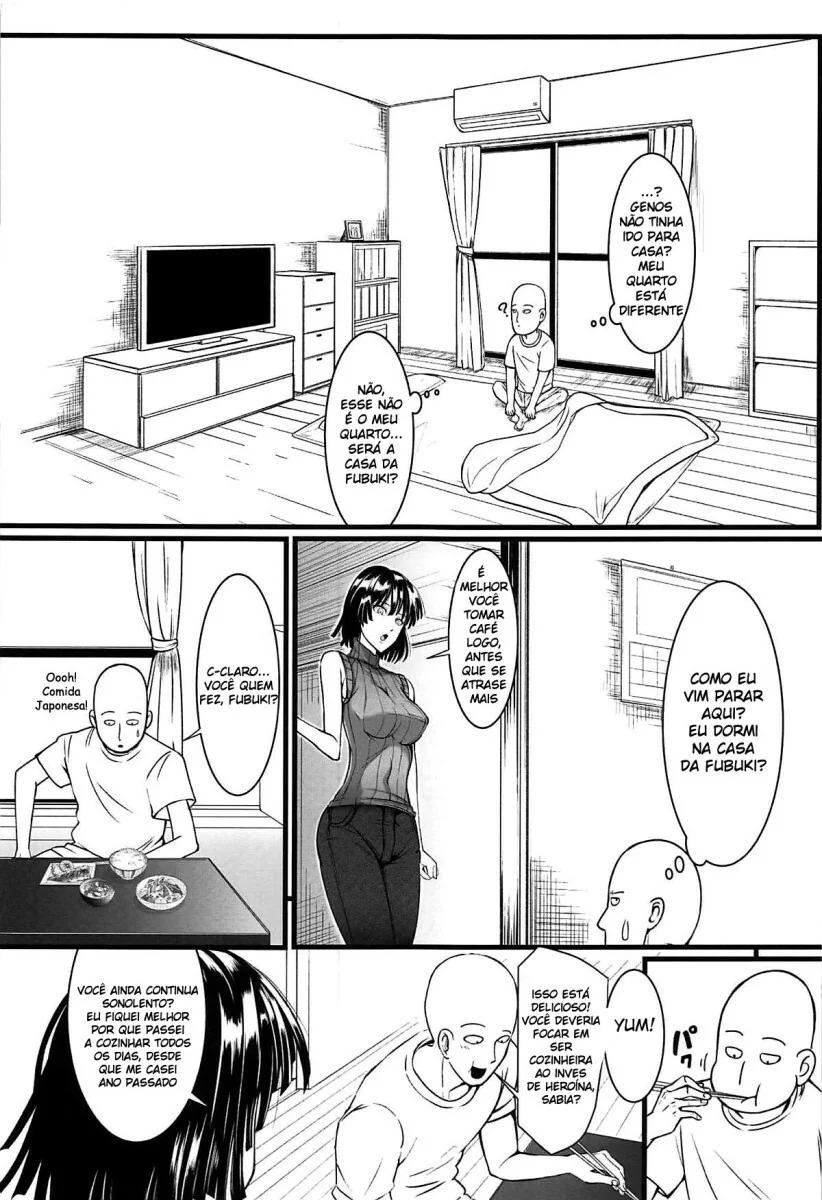 One Punch Man: Saitama Metendo Fundo em Fubuki e Tatsumaki em Hentai HQ Brasileiro