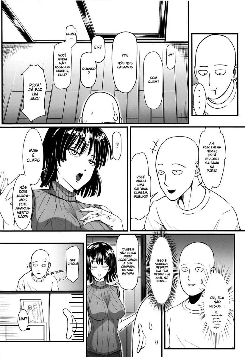 One Punch Man: Saitama Metendo Fundo em Fubuki e Tatsumaki em Hentai HQ Brasileiro