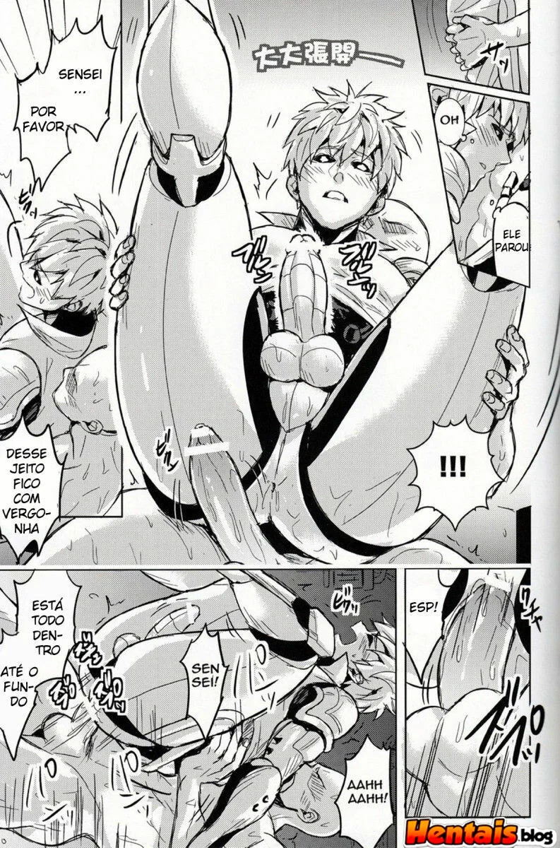 Surpresa do Genos: Saitama finalmente aliviado em hentai hq