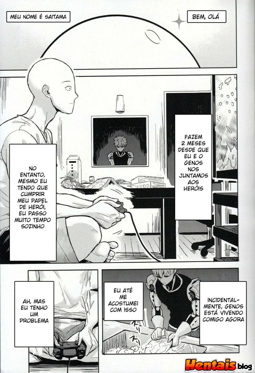 Surpresa do Genos: Saitama finalmente aliviado em hentai hq