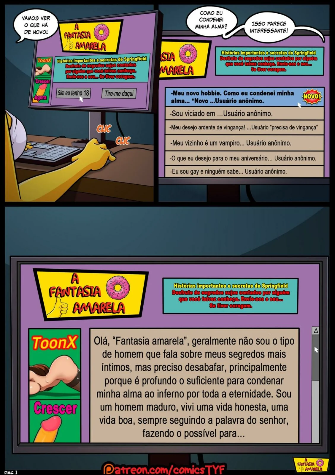 Os Simpsons: A Fantasia Amarela – Ned Flanders e Suas Aventuras com Piranhas Casadas em HQ Brasileiro