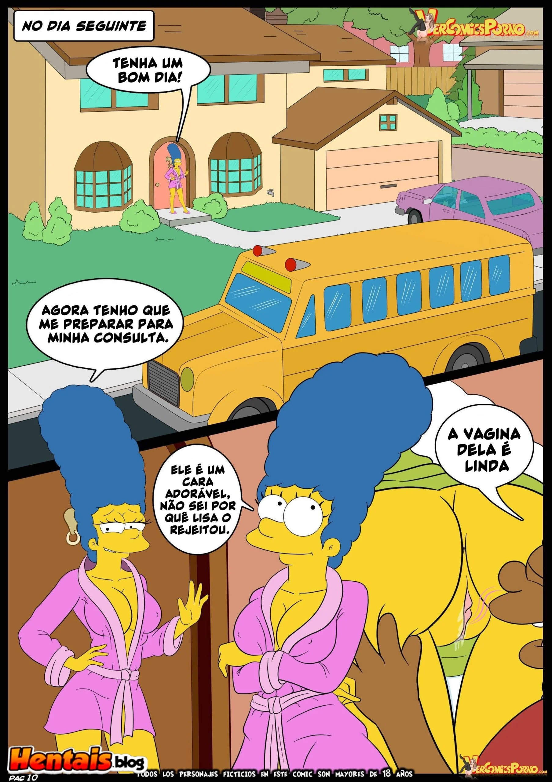Os Simpsons: Ensino Especial da Marge Para o Valentão da Escola” em HQ Brasileiro