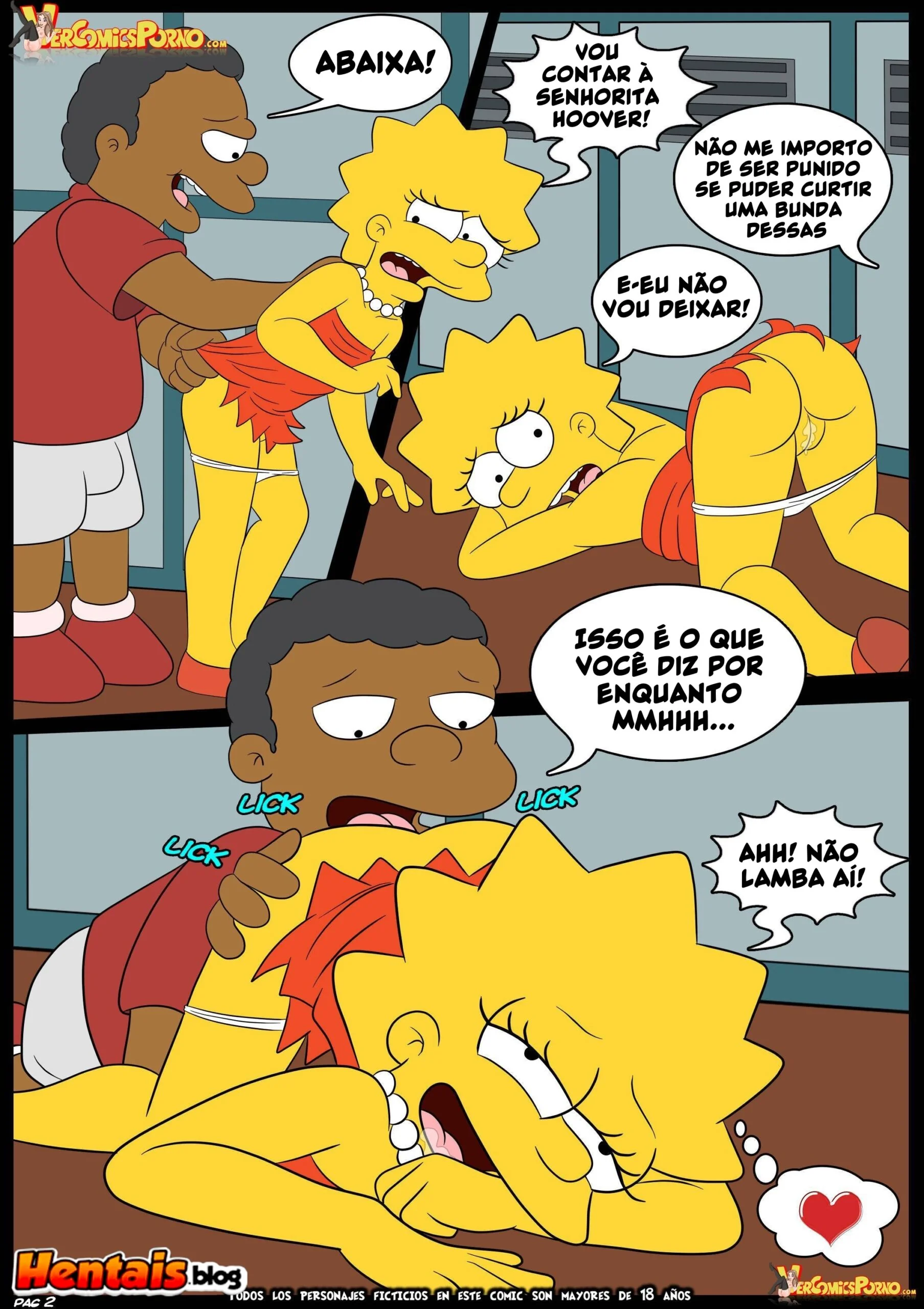 Os Simpsons: Ensino Especial da Marge Para o Valentão da Escola” em HQ Brasileiro