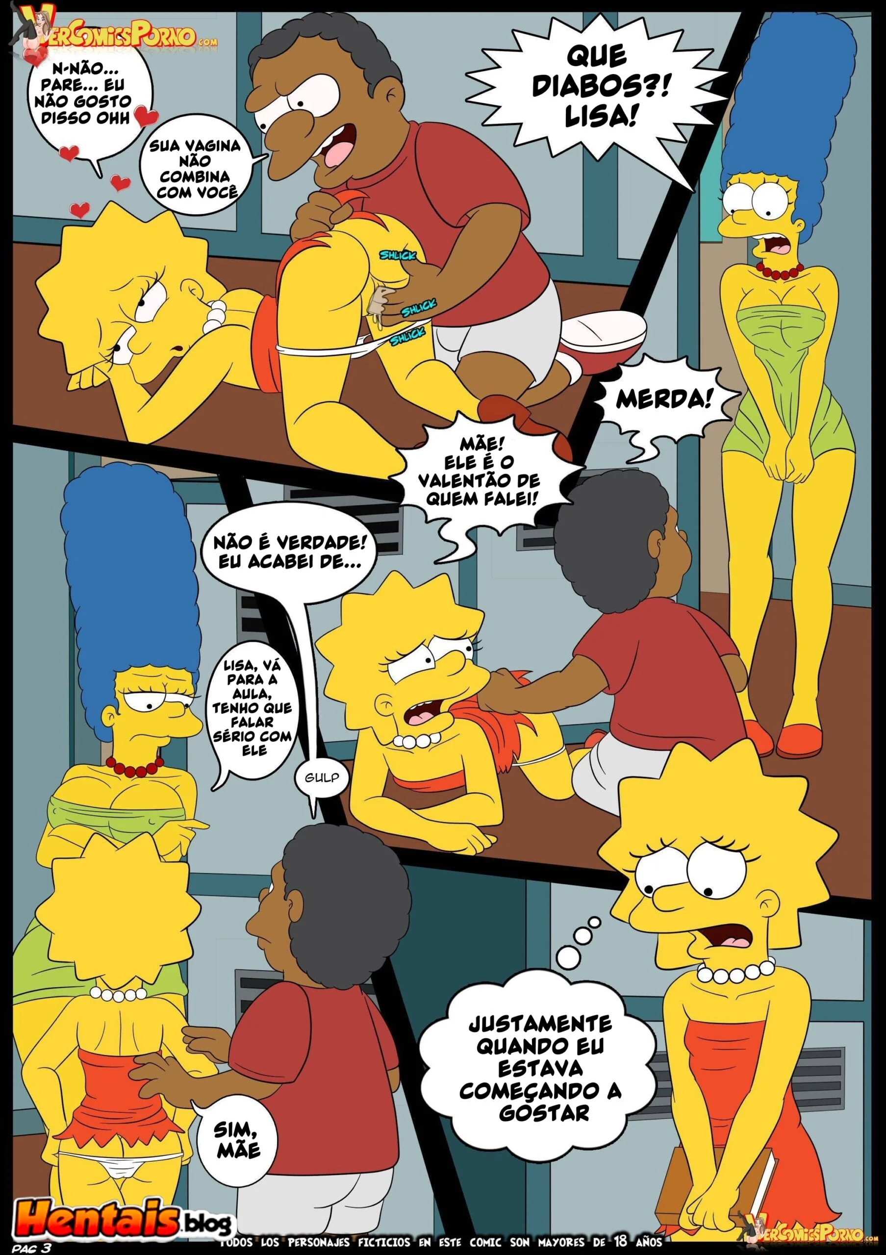 Os Simpsons: Ensino Especial da Marge Para o Valentão da Escola” em HQ Brasileiro