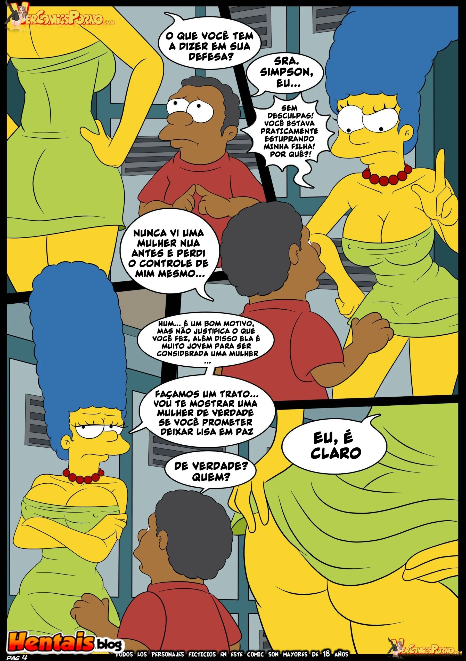 Os Simpsons: Ensino Especial da Marge Para o Valentão da Escola” em HQ Brasileiro