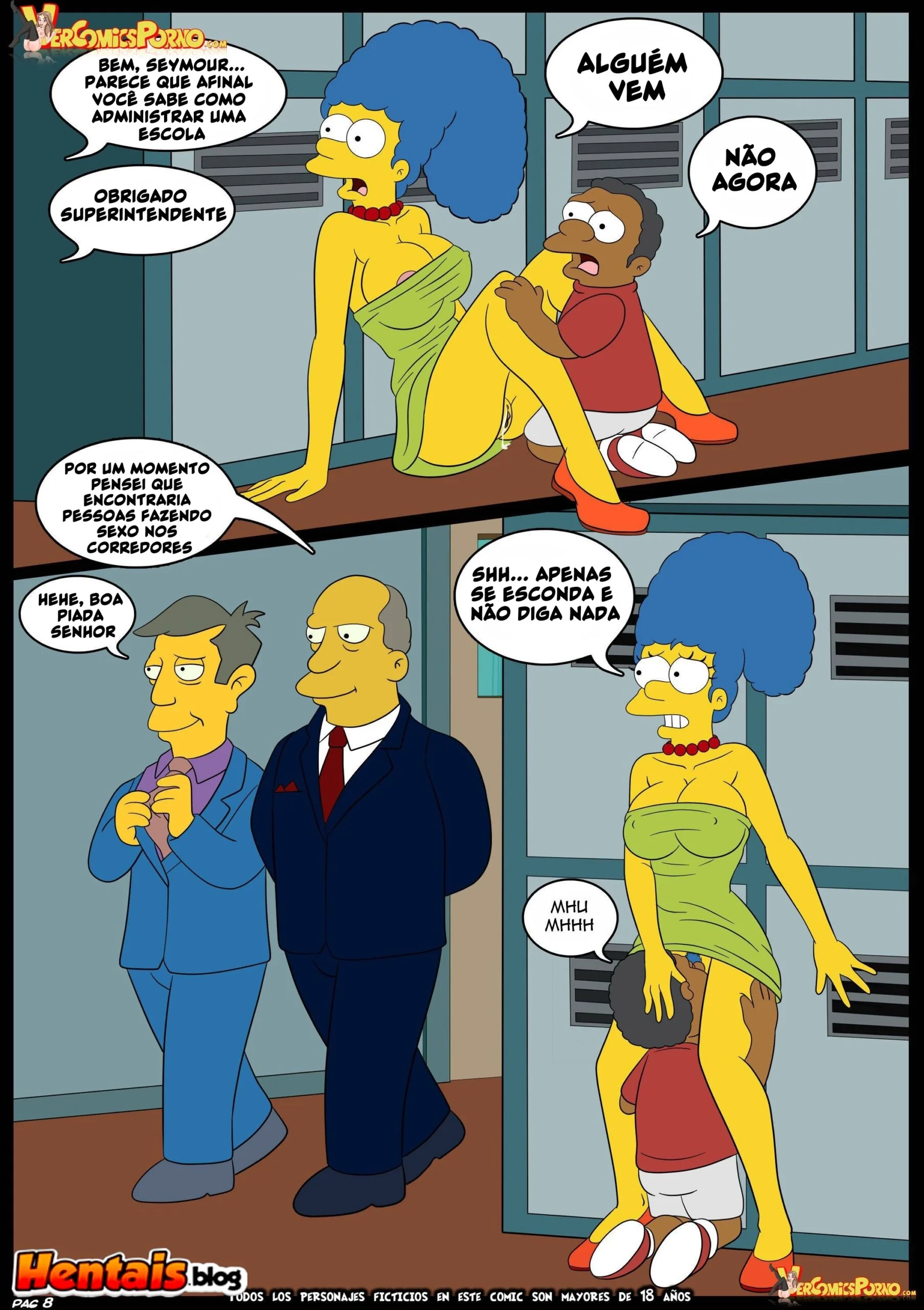 Os Simpsons: Ensino Especial da Marge Para o Valentão da Escola” em HQ Brasileiro