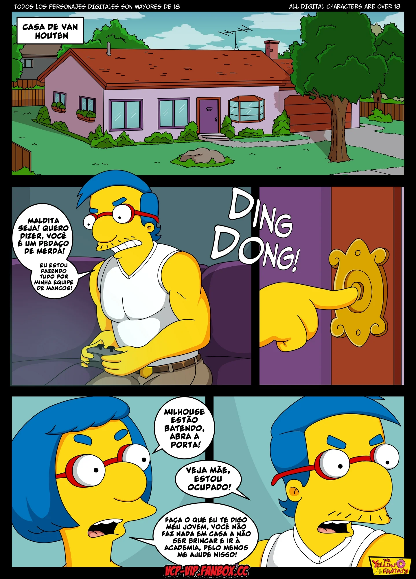 Os Simpsons: Bart x Annika Van Houten – A Foda na Casa da Árvore em HQ Brasileiro