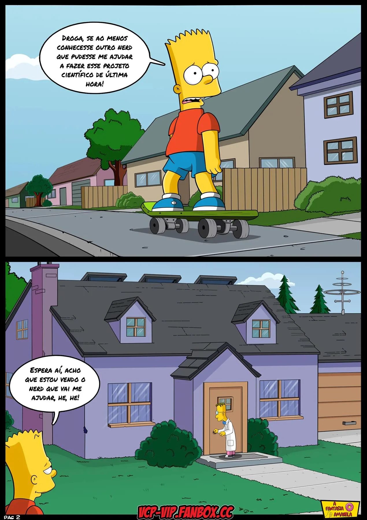 Bart de Recuperação com Senpai: Os Simpsons Hentai em HQ Brasileiro